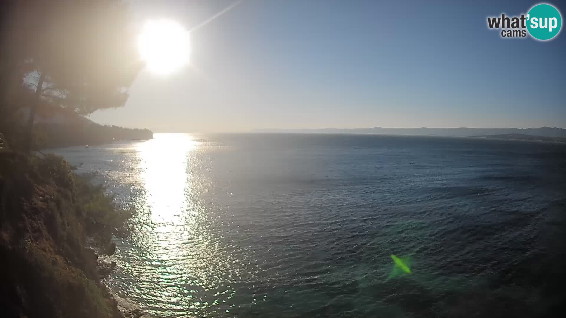 Webcam Spiaggia Potočine Bol – Vista live sulla spiaggia Borak, Isola di Brač
