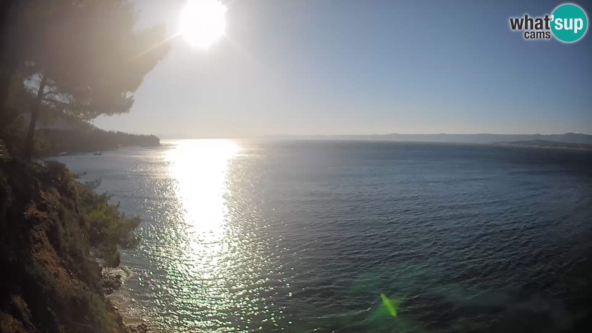 Web kamera Potočine Bol – Pogled uživo na plažu Borak, otok Brač