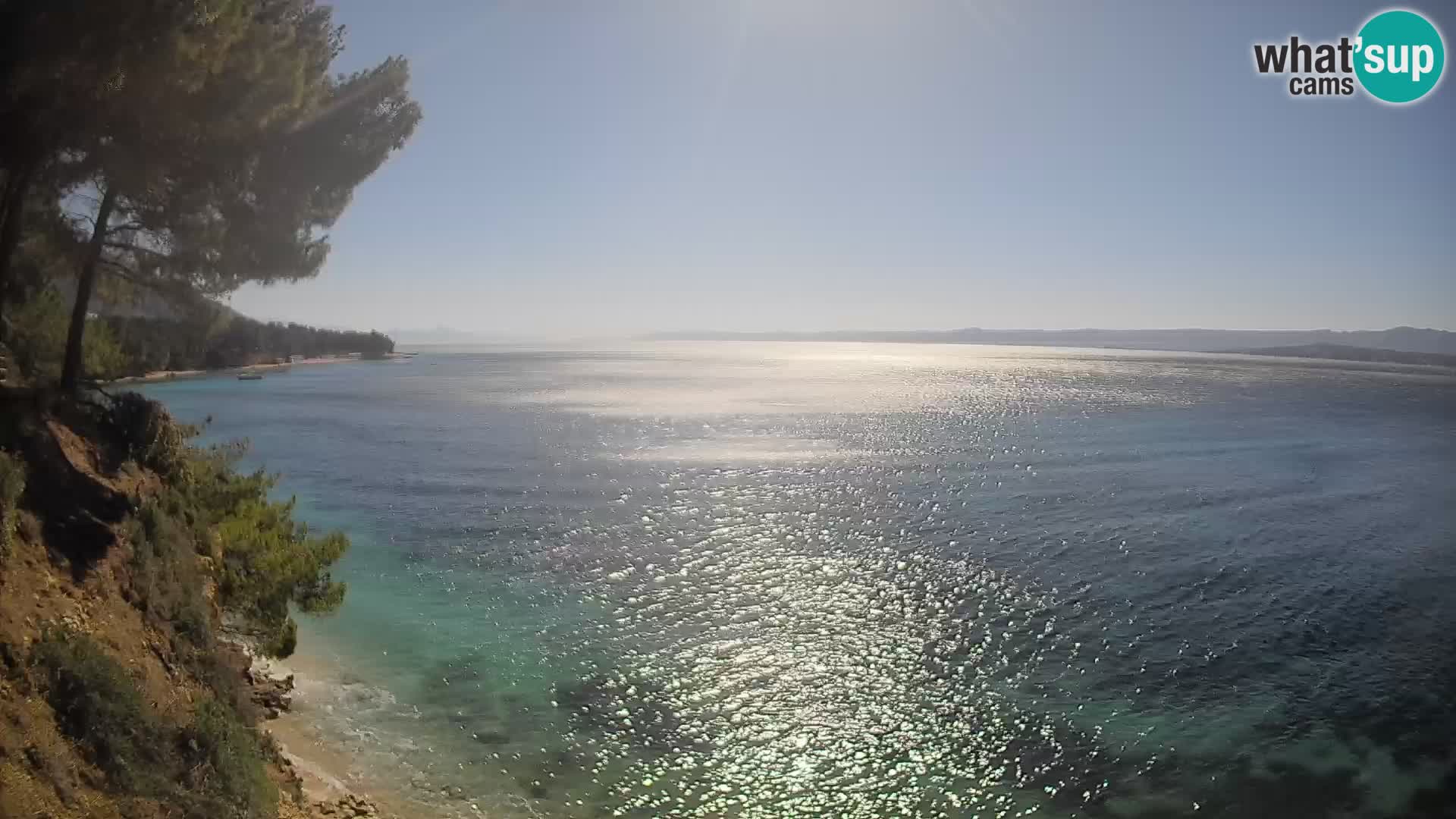 Web kamera Potočine Bol – Pogled uživo na plažu Borak, otok Brač