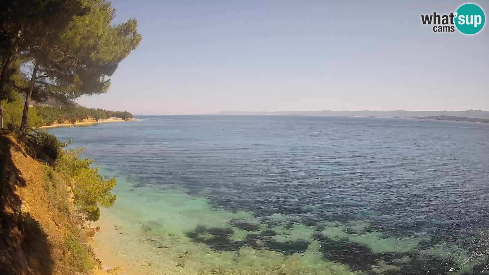 Web kamera Potočine Bol – Pogled uživo na plažu Borak, otok Brač