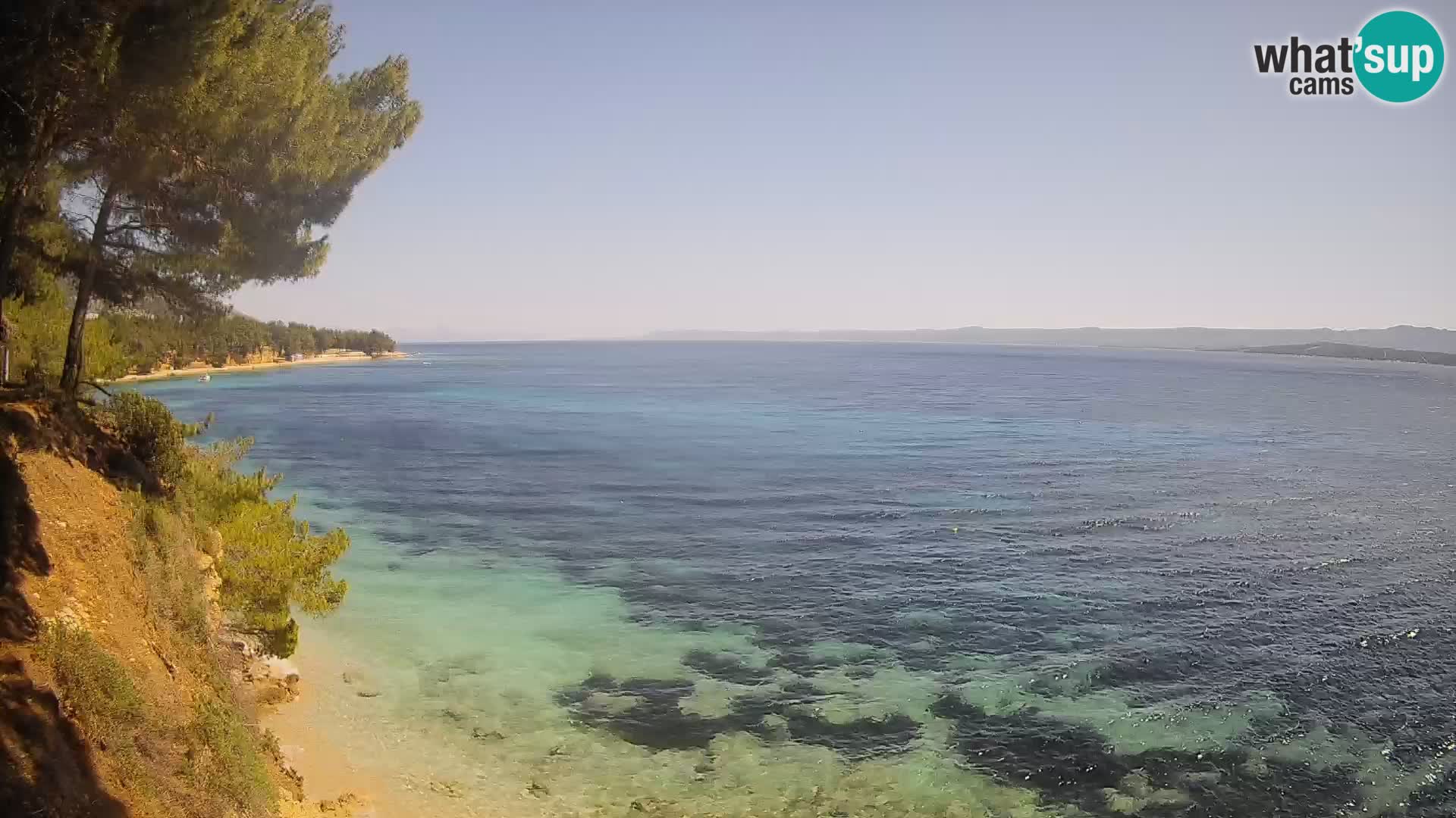 Webcam Potočine Beach Bol – Live View of Borak Beach, Brač Island