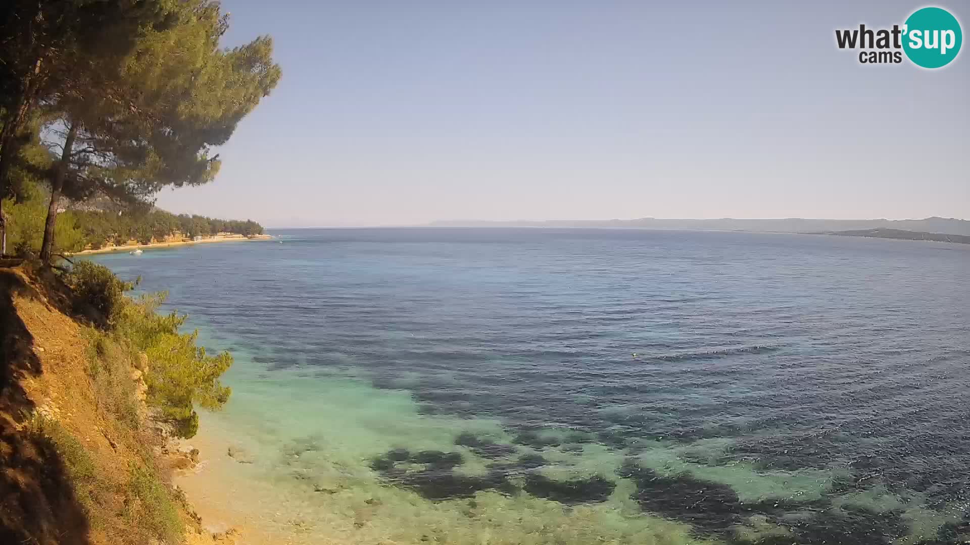 Webcam Potočine Beach Bol – Live View of Borak Beach, Brač Island