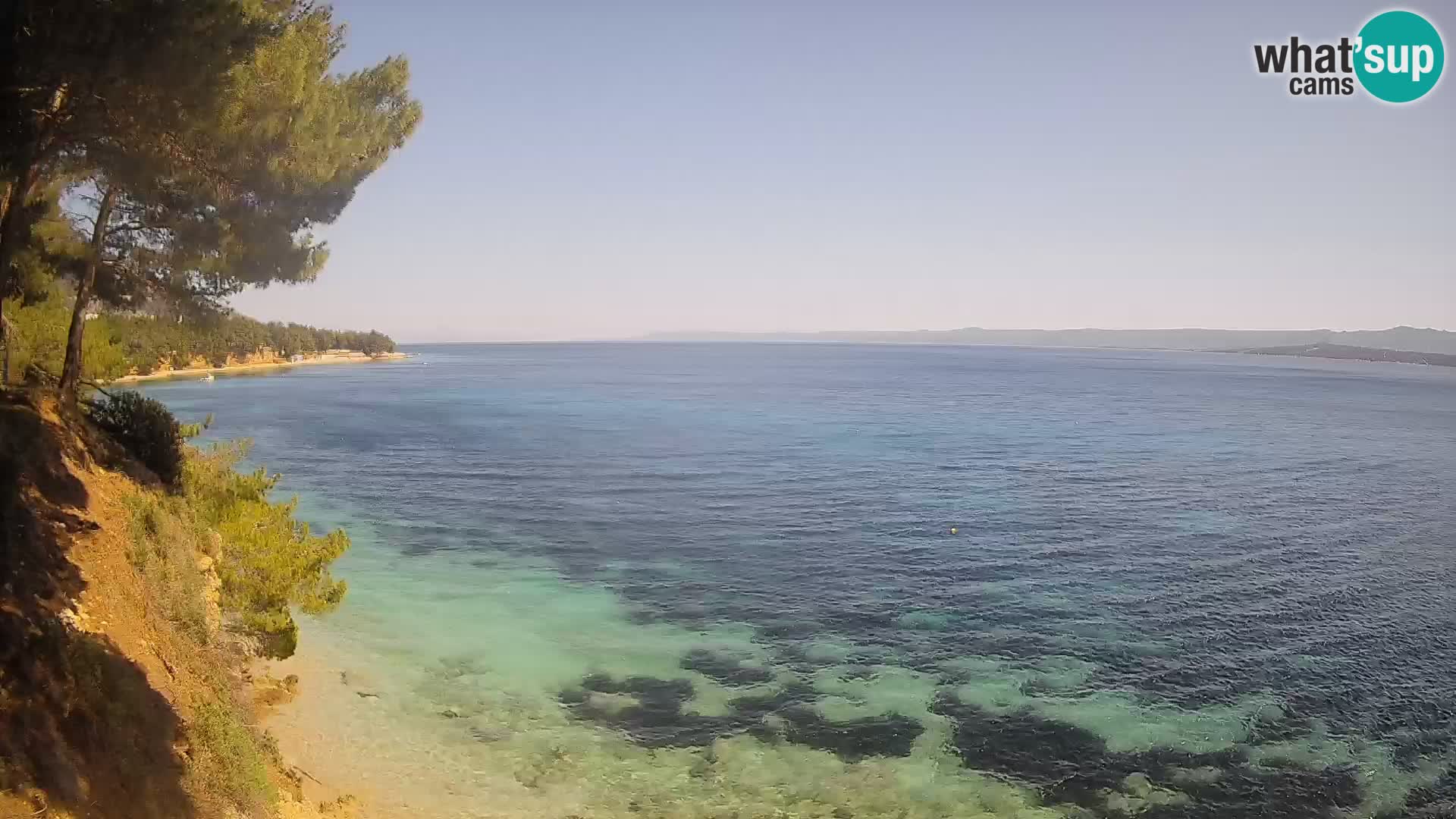 Webcam plage Potočine Bol – Vue en direct sur Borak Beach, île de Brač