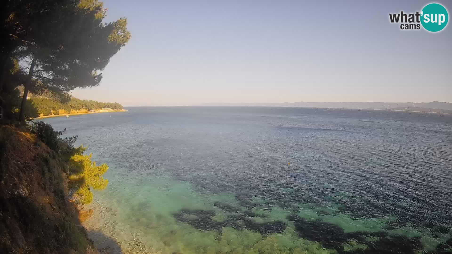 Web kamera Potočine Bol – Pogled uživo na plažu Borak, otok Brač
