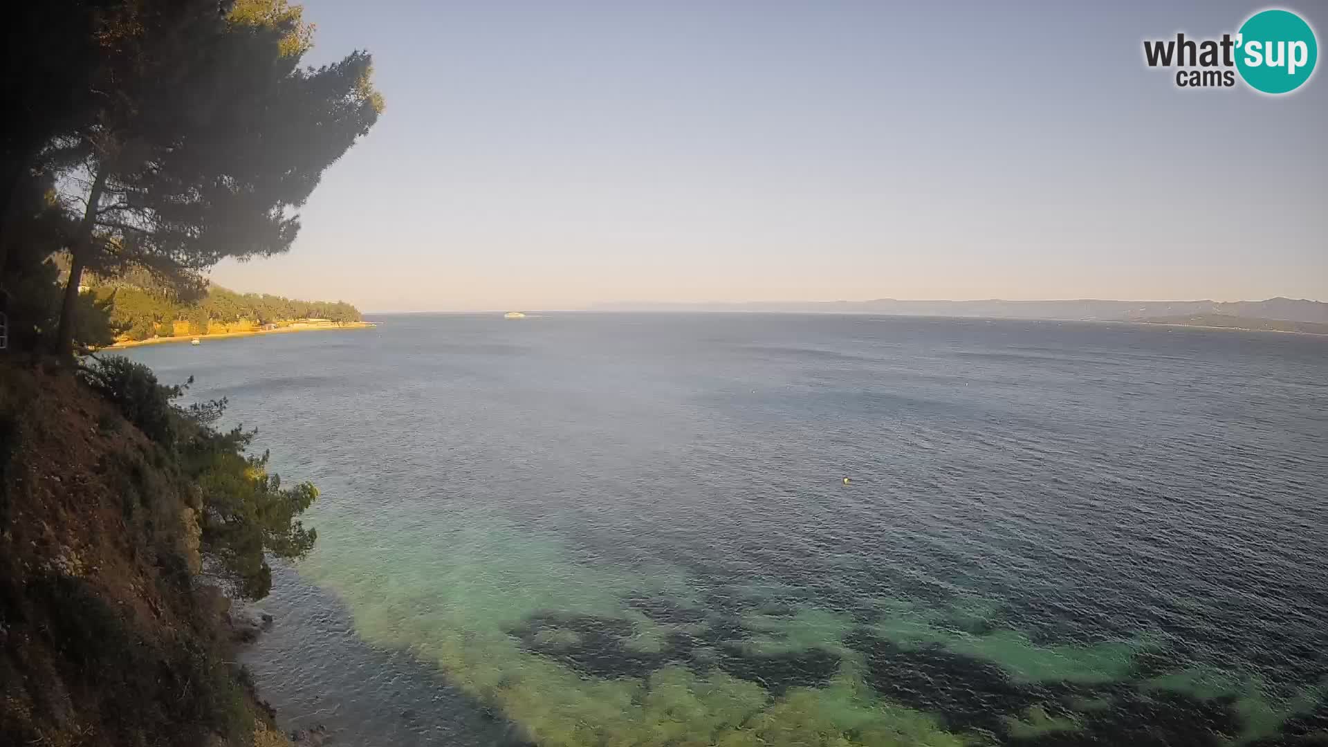 Webcam plage Potočine Bol – Vue en direct sur Borak Beach, île de Brač