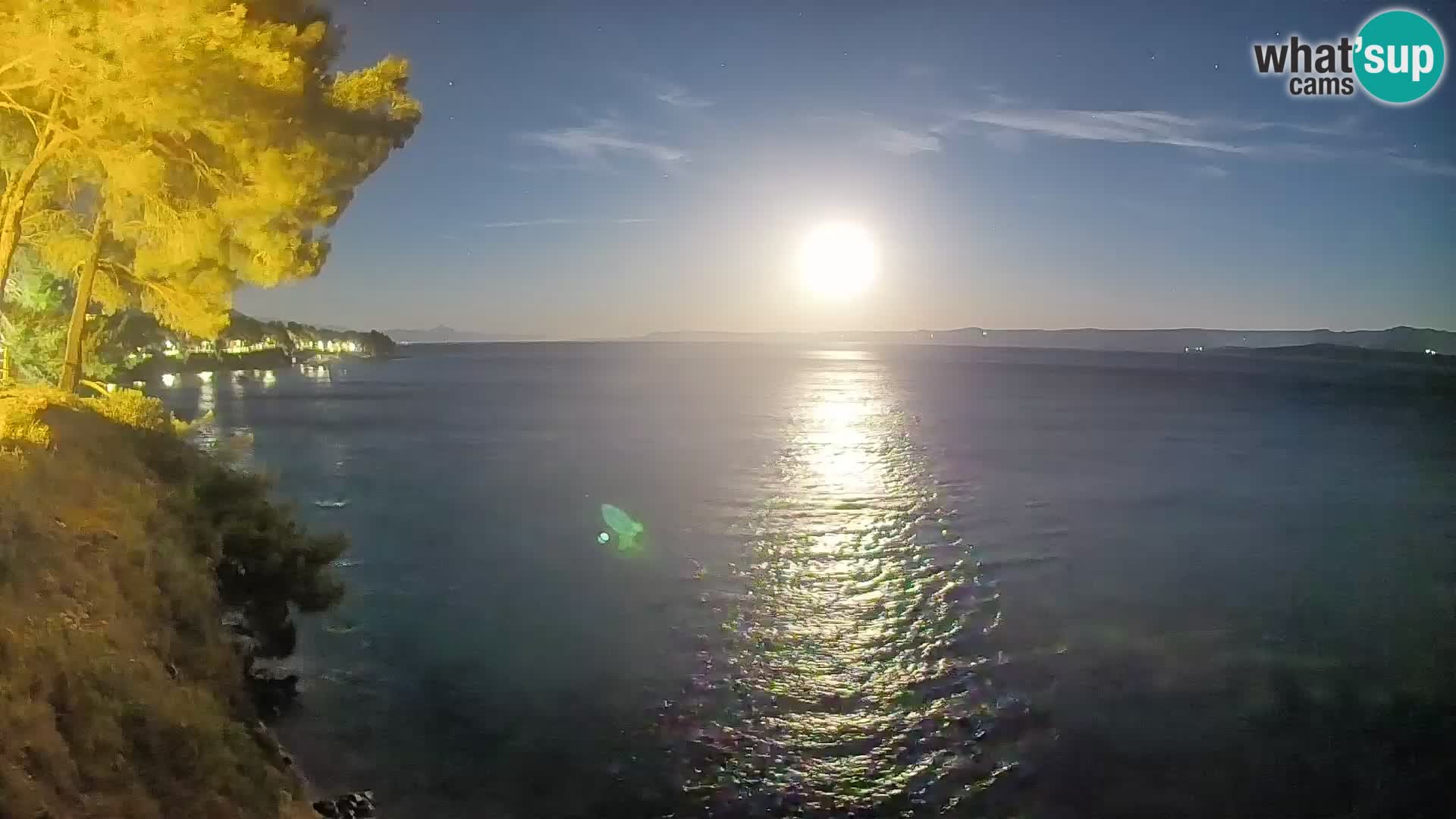 Webcam Spiaggia Potočine Bol – Vista live sulla spiaggia Borak, Isola di Brač
