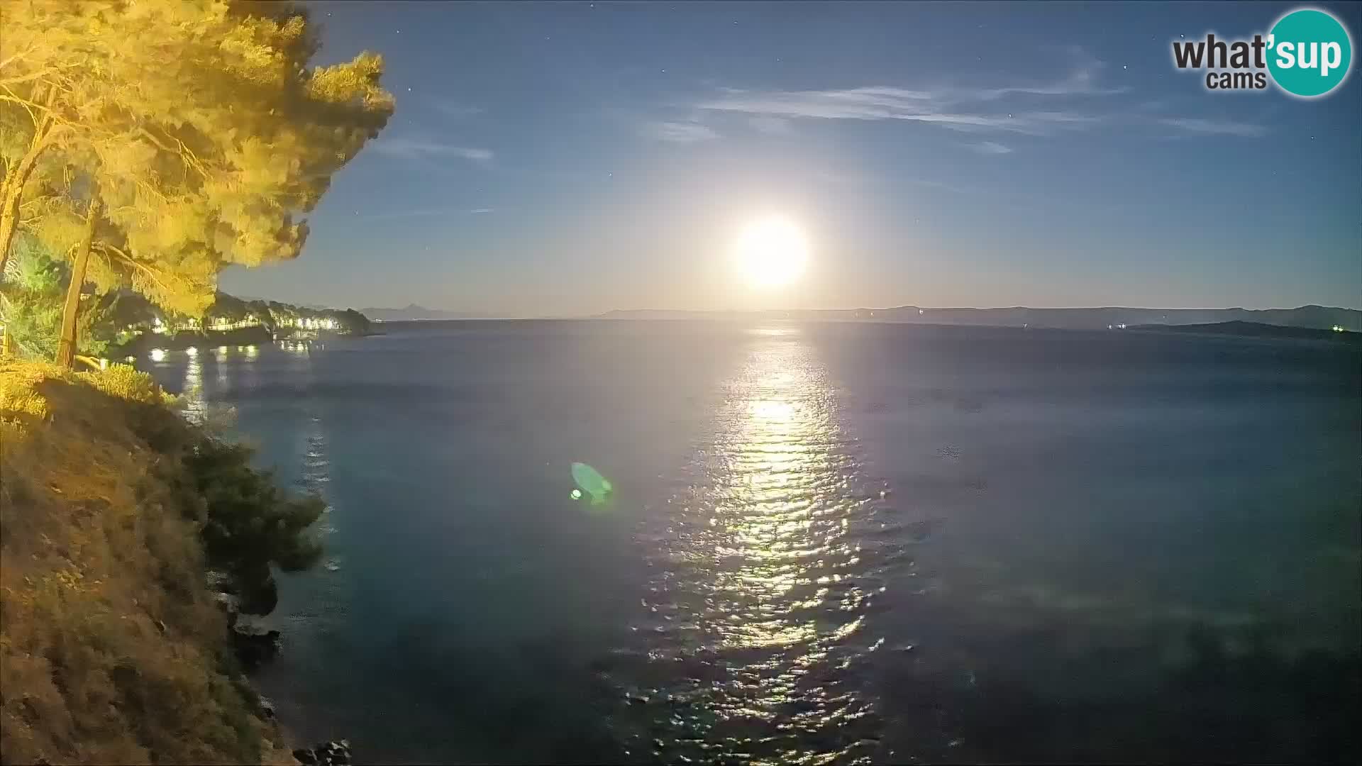 Webcam Spiaggia Potočine Bol – Vista live sulla spiaggia Borak, Isola di Brač
