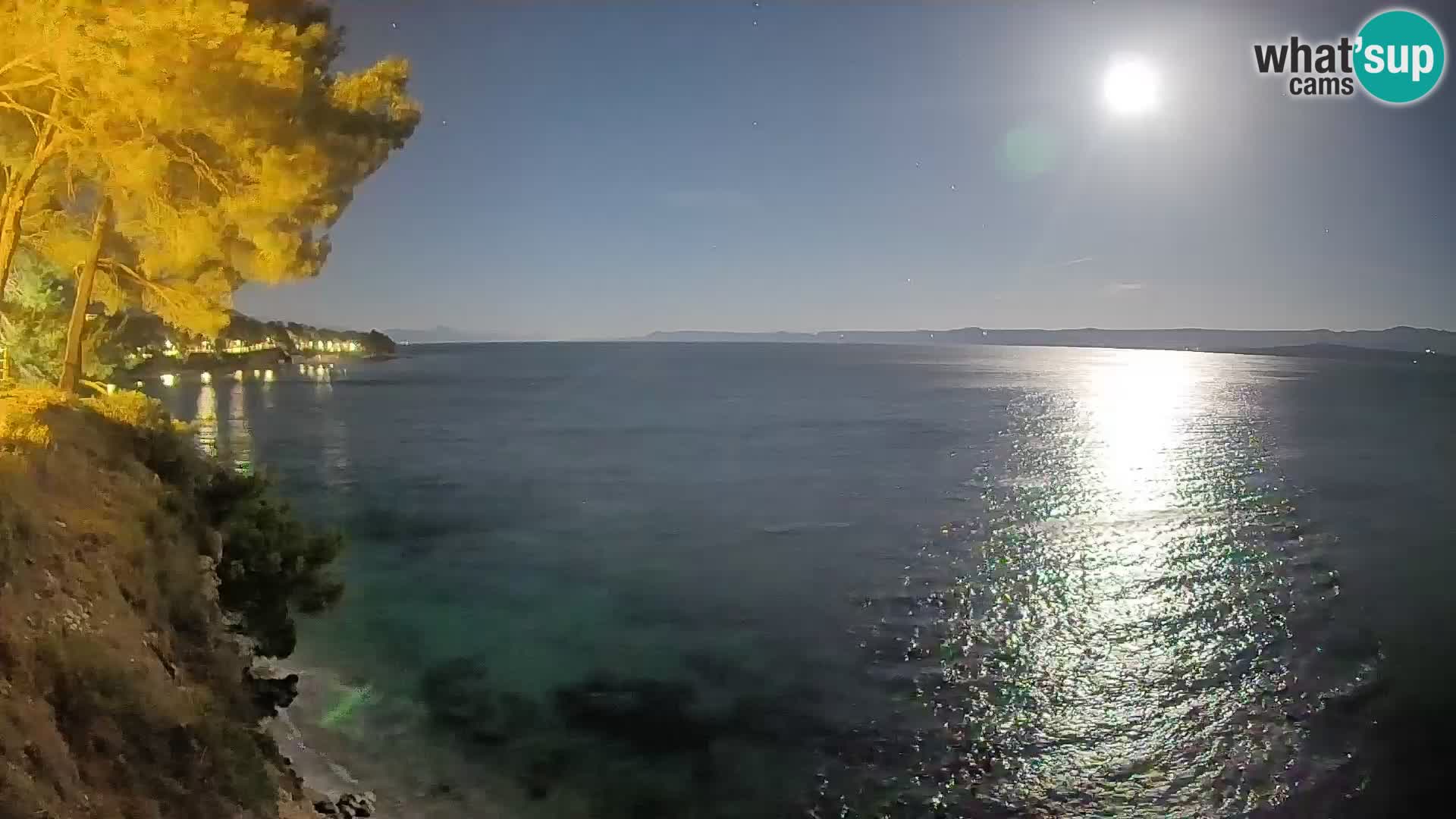 Webcam Spiaggia Potočine Bol – Vista live sulla spiaggia Borak, Isola di Brač