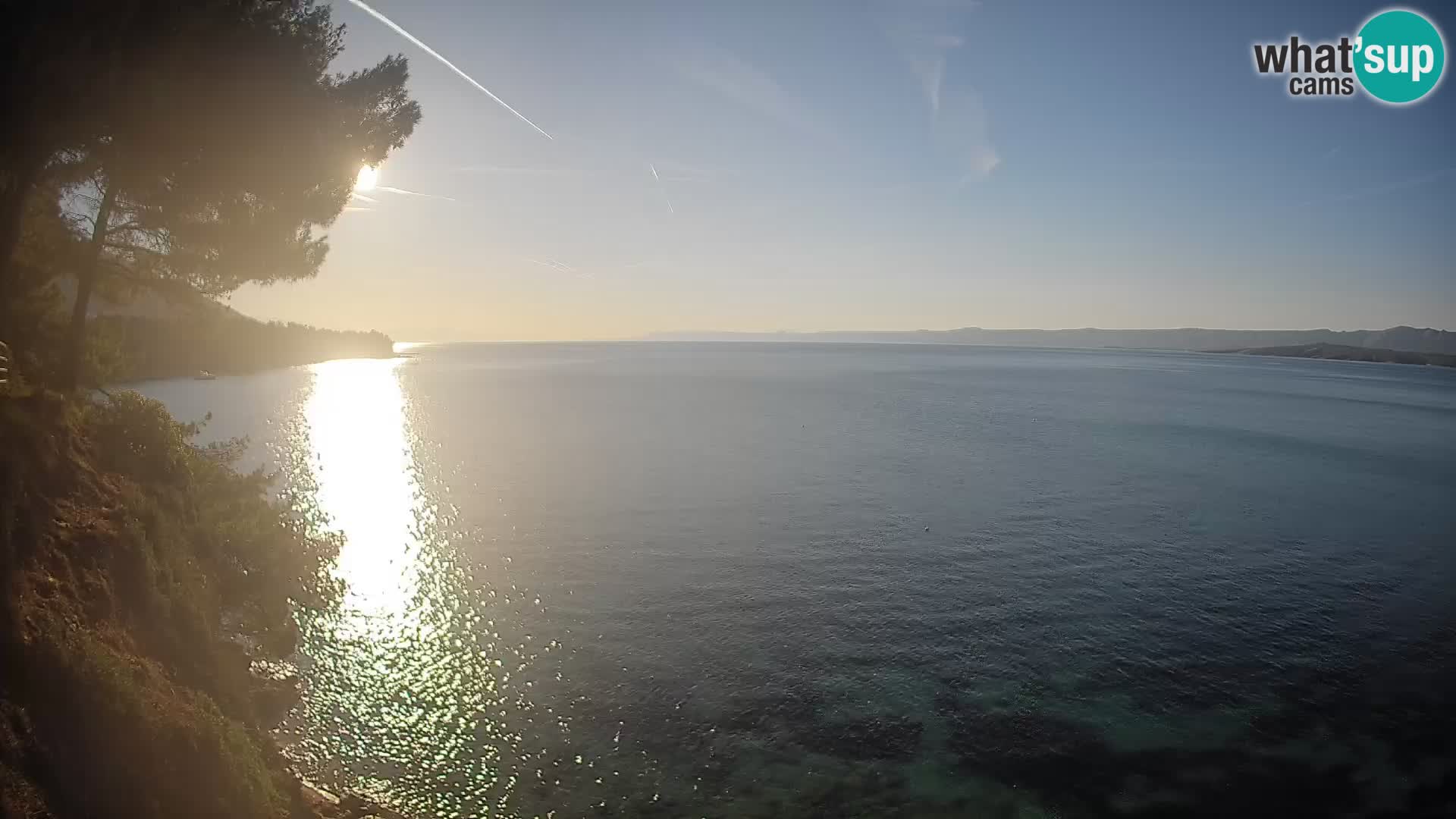Webcam Spiaggia Potočine Bol – Vista live sulla spiaggia Borak, Isola di Brač