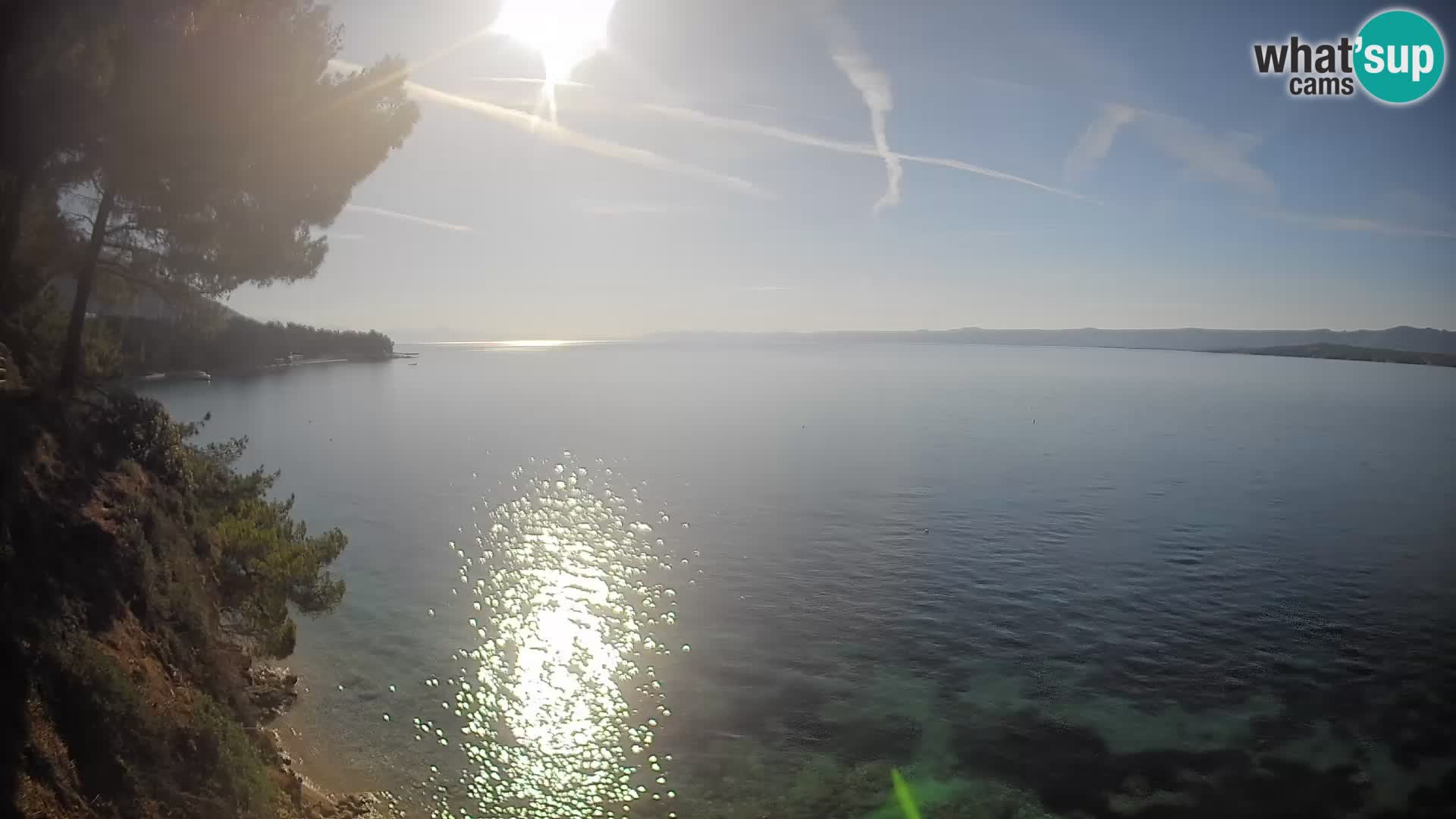 Webcam Spiaggia Potočine Bol – Vista live sulla spiaggia Borak, Isola di Brač