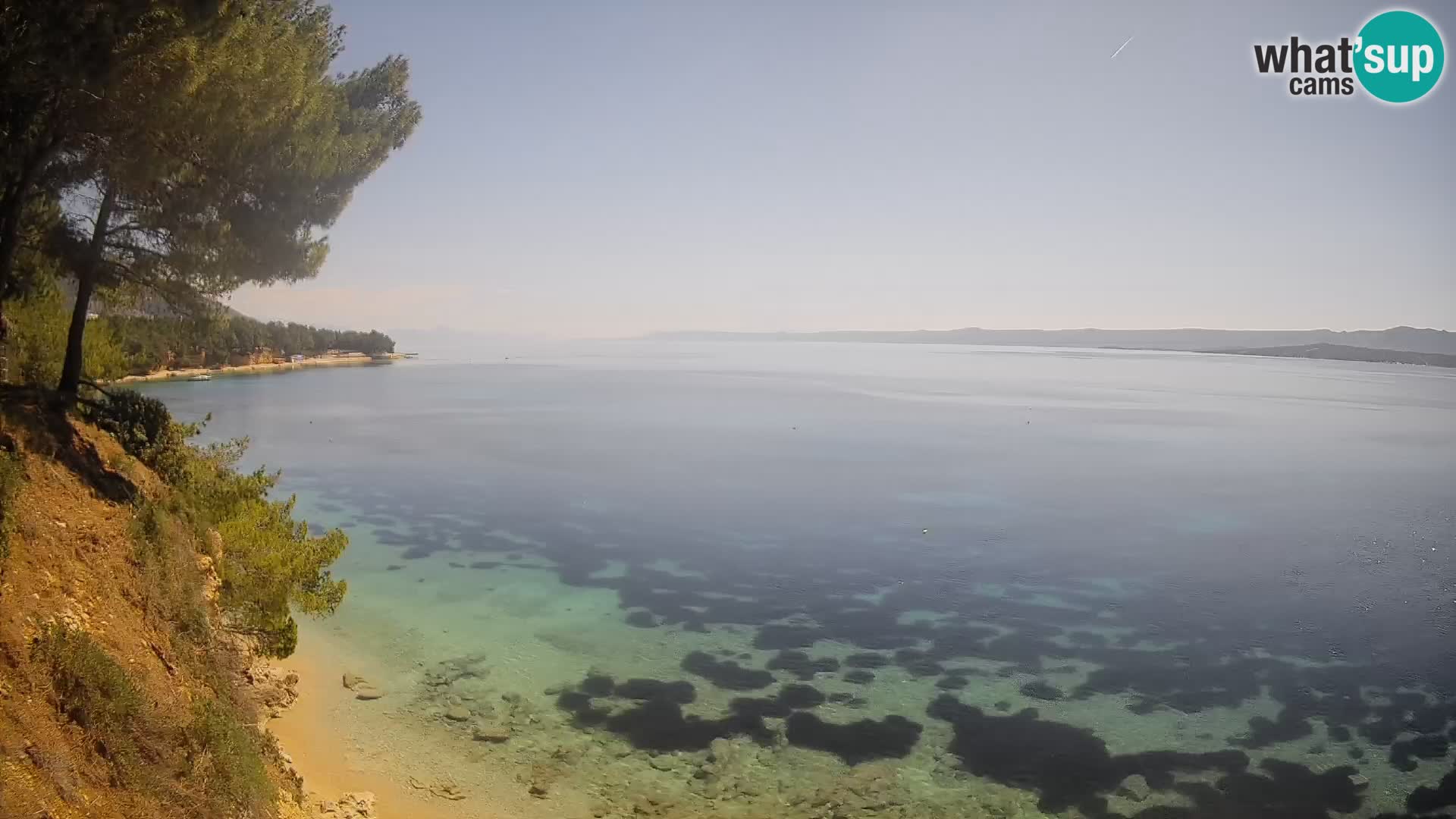 Webcam Spiaggia Potočine Bol – Vista live sulla spiaggia Borak, Isola di Brač