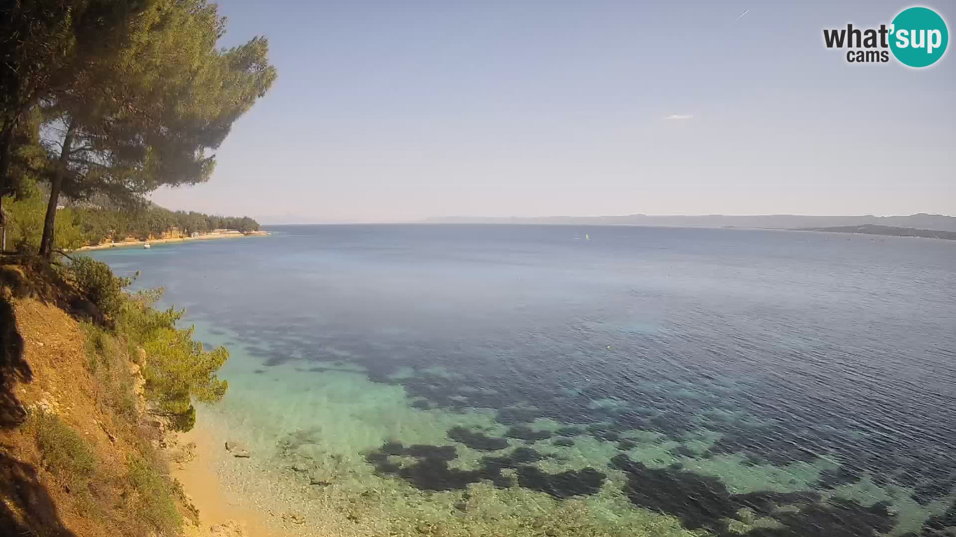 Webcam plage Potočine Bol – Vue en direct sur Borak Beach, île de Brač