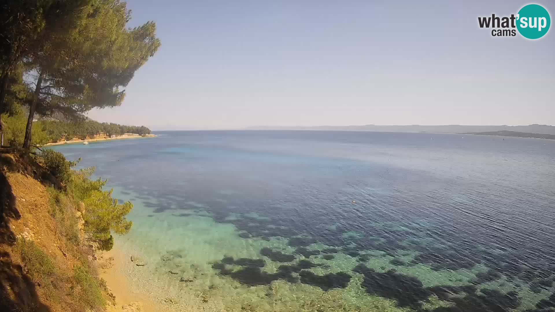 Webcam Playa Potočine Bol – Vista en vivo de Borak Beach, Isla de Brač