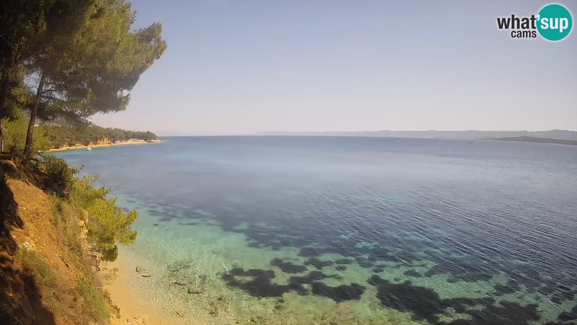 Webcam plage Potočine Bol – Vue en direct sur Borak Beach, île de Brač
