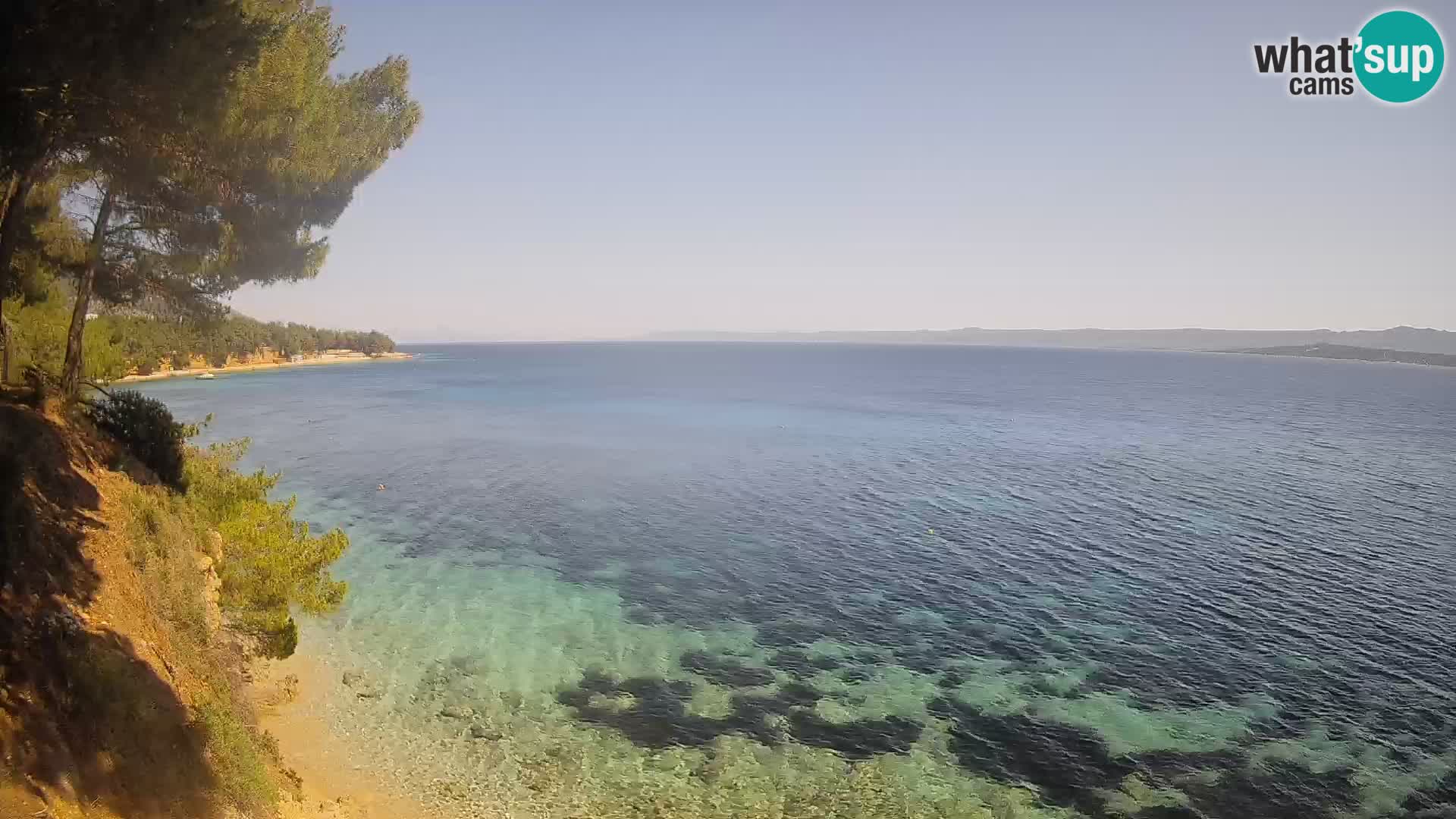 Webcam plage Potočine Bol – Vue en direct sur Borak Beach, île de Brač