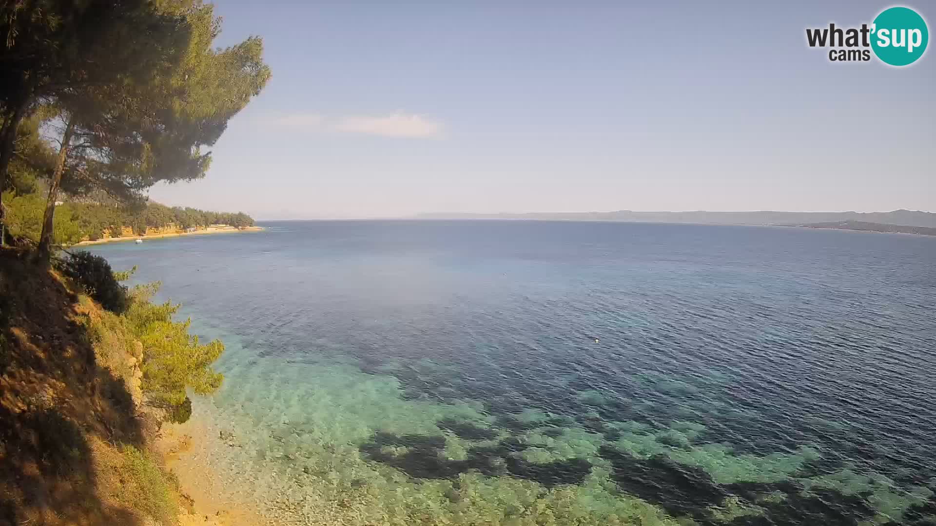 Webcam plage Potočine Bol – Vue en direct sur Borak Beach, île de Brač