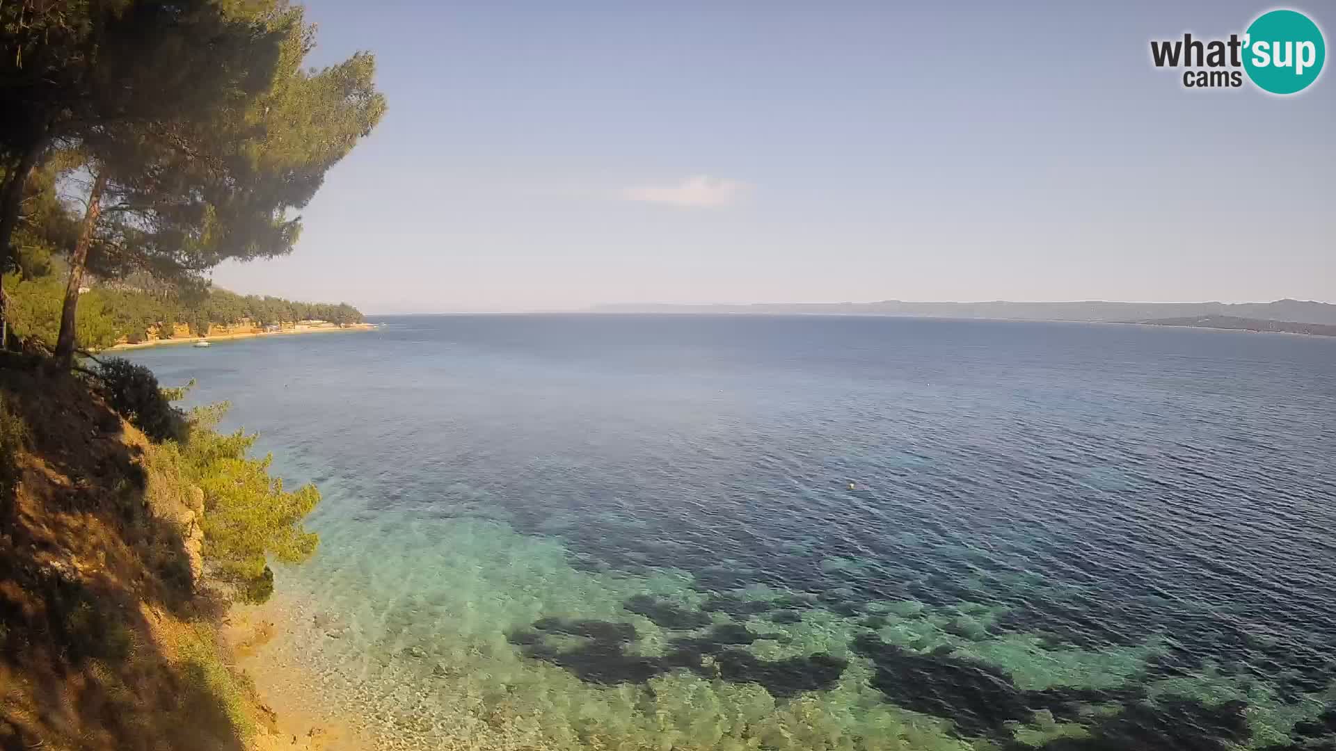 Webcam Strand Potočine Bol – Liveblick auf Borak Beach, Insel Brač
