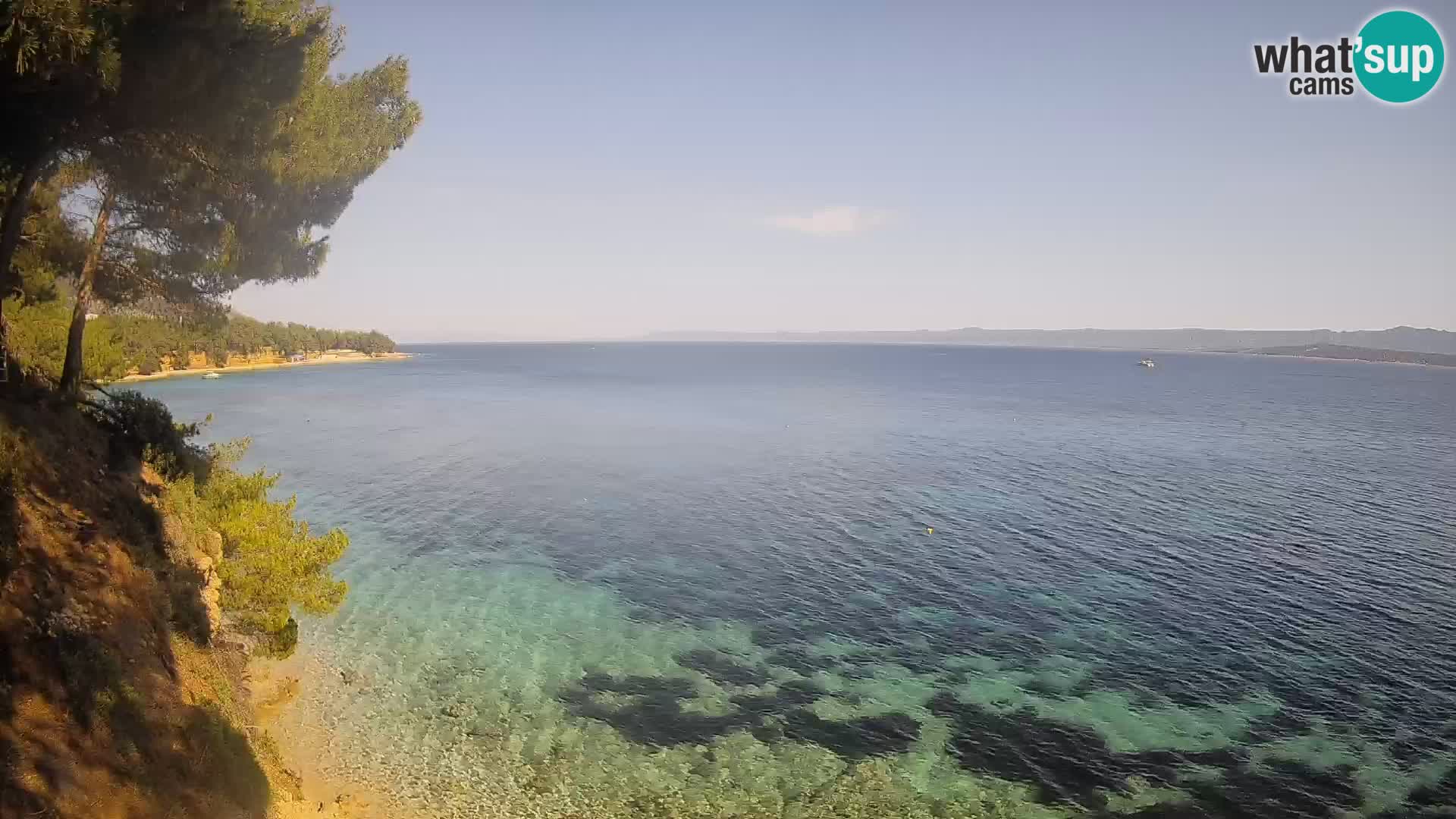 Webcam Playa Potočine Bol – Vista en vivo de Borak Beach, Isla de Brač