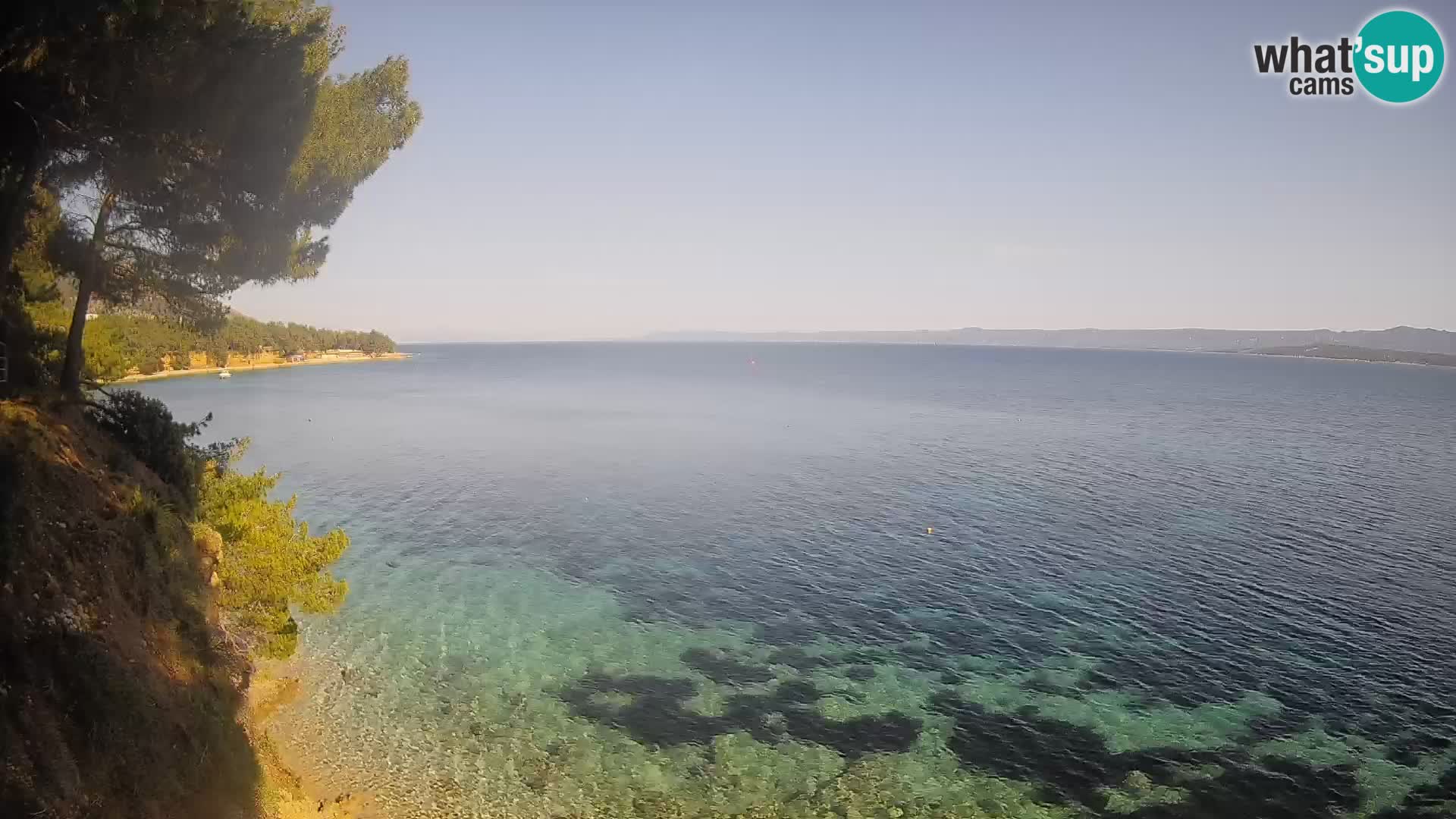 Webcam Strand Potočine Bol – Liveblick auf Borak Beach, Insel Brač