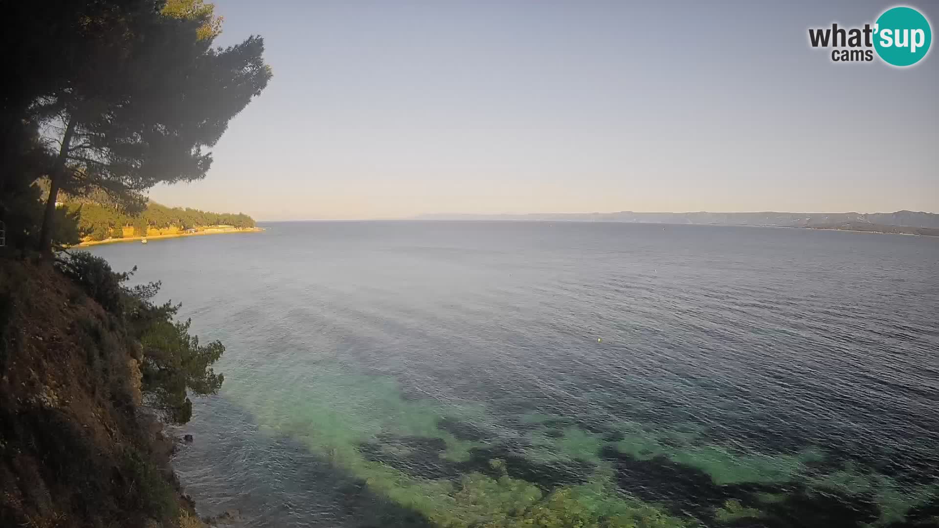 Web kamera Potočine Bol – Pogled uživo na plažu Borak, otok Brač
