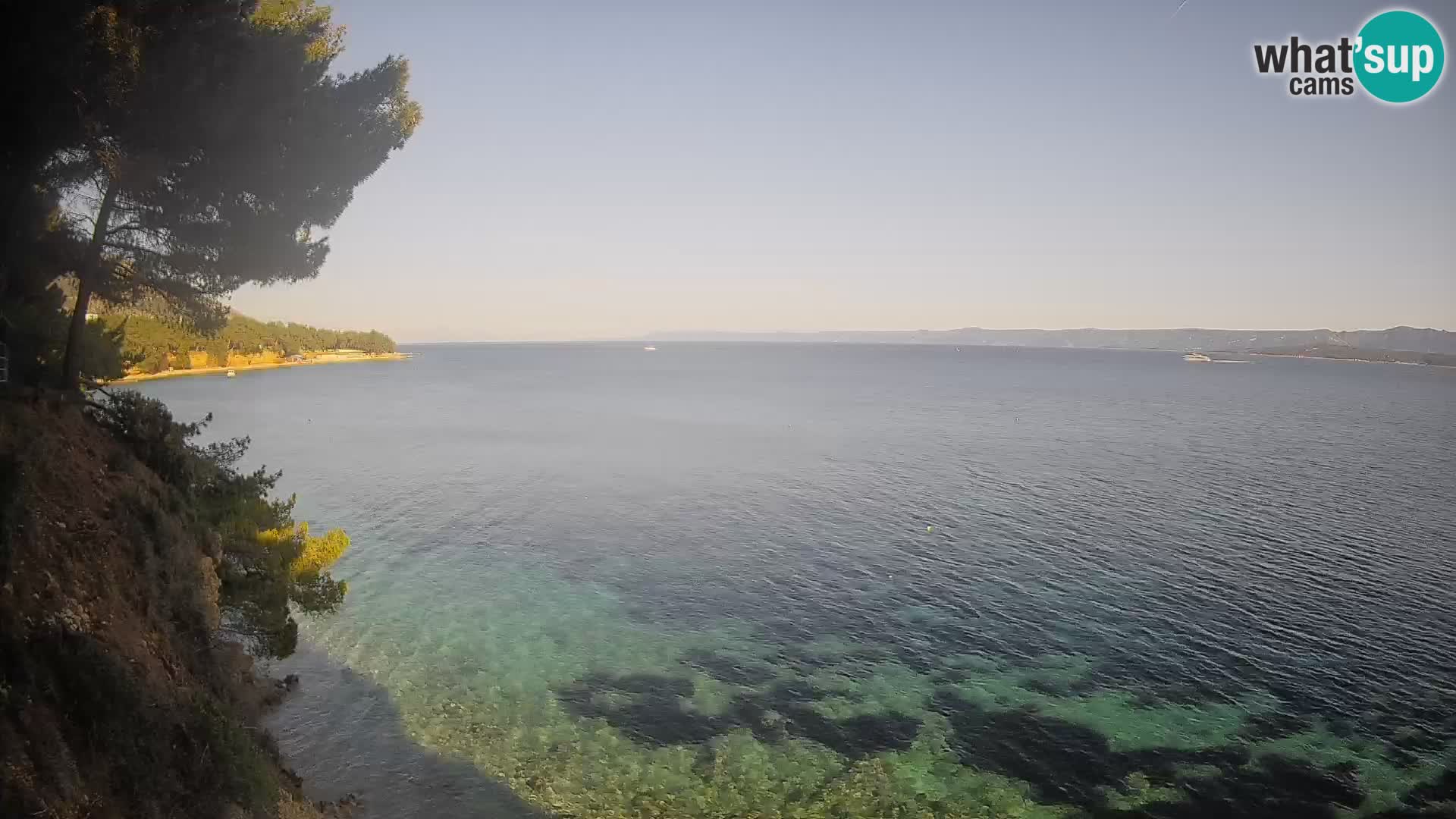 Web kamera Potočine Bol – Pogled uživo na plažu Borak, otok Brač