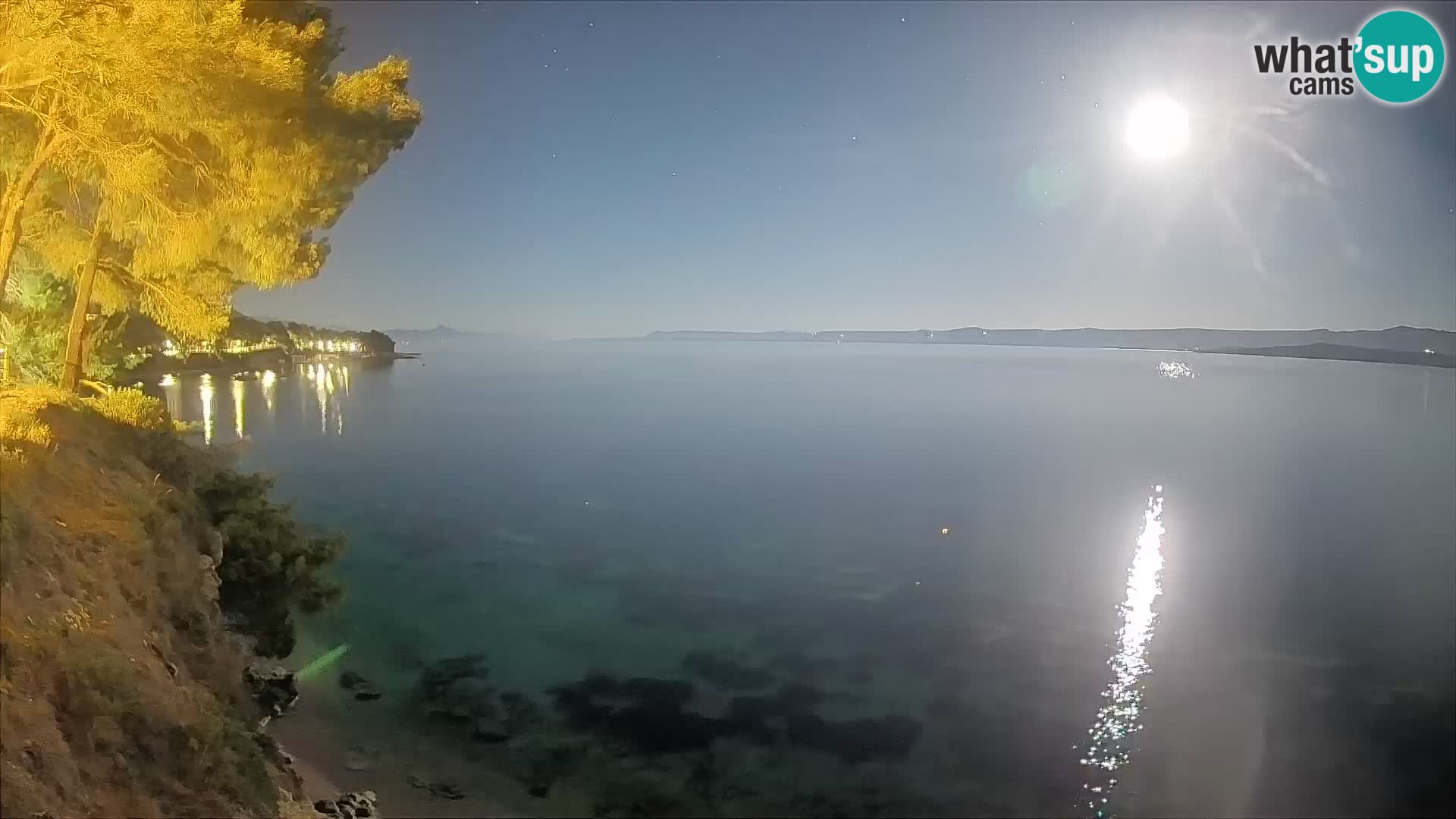 Webcam Spiaggia Potočine Bol – Vista live sulla spiaggia Borak, Isola di Brač