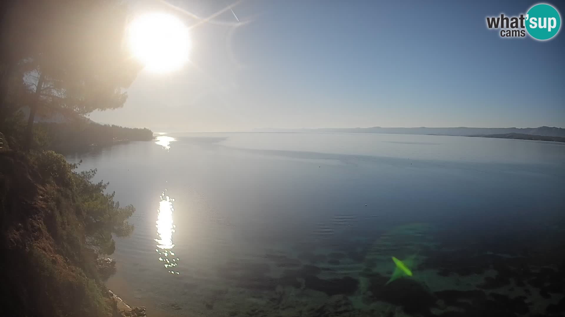 Webcam Potočine Beach Bol – Live View of Borak Beach, Brač Island