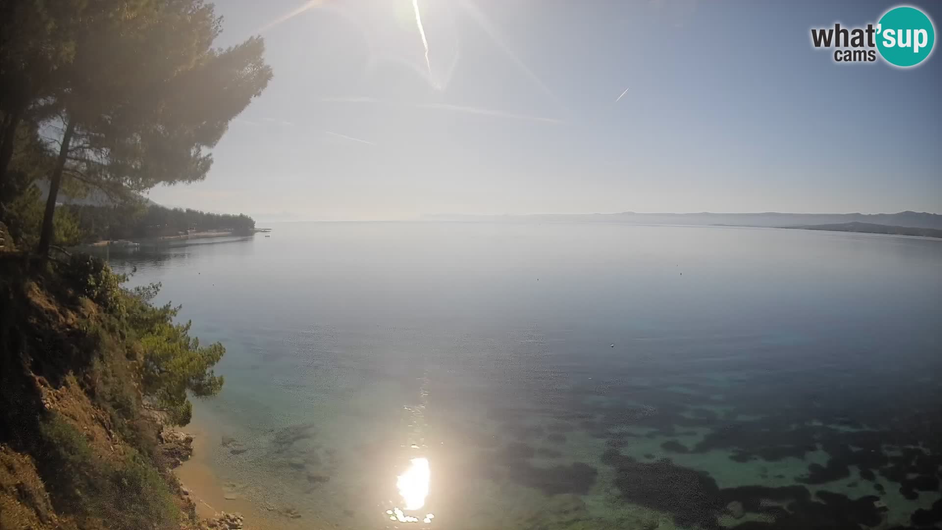 Web kamera Potočine Bol – Pogled uživo na plažu Borak, otok Brač