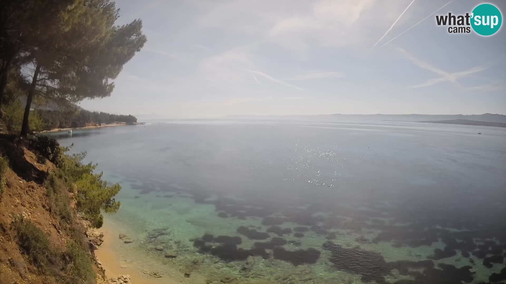 Web kamera Potočine Bol – Pogled uživo na plažu Borak, otok Brač