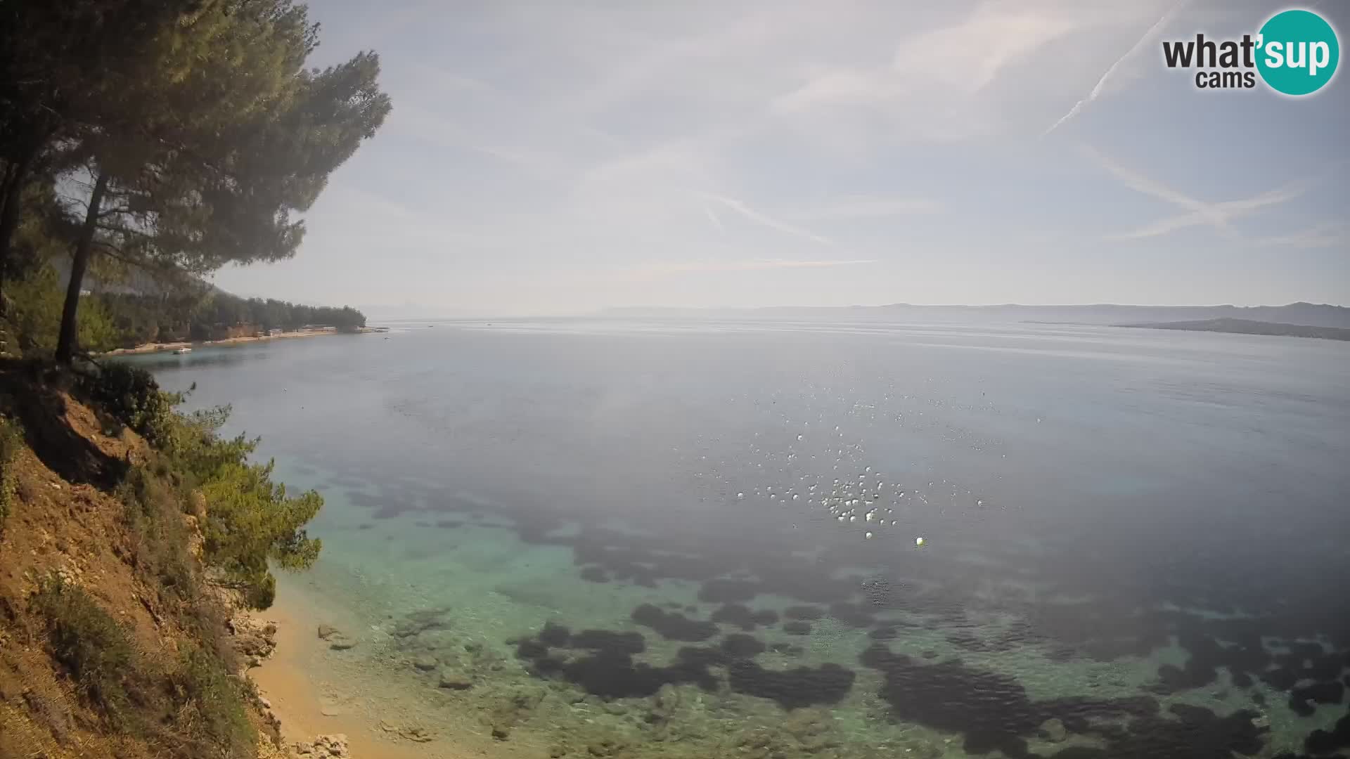 Webcam plage Potočine Bol – Vue en direct sur Borak Beach, île de Brač