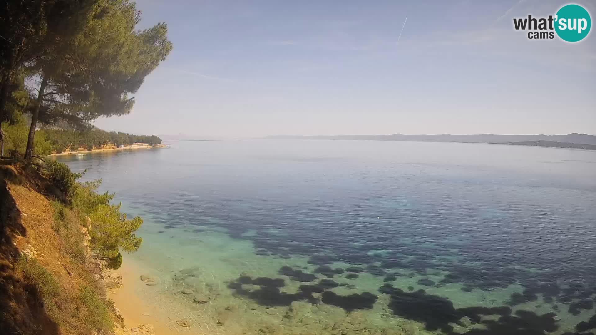 Webcam Playa Potočine Bol – Vista en vivo de Borak Beach, Isla de Brač