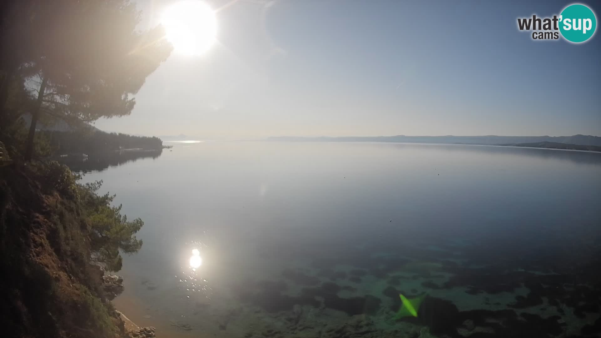 Web kamera Potočine Bol – Pogled uživo na plažu Borak, otok Brač