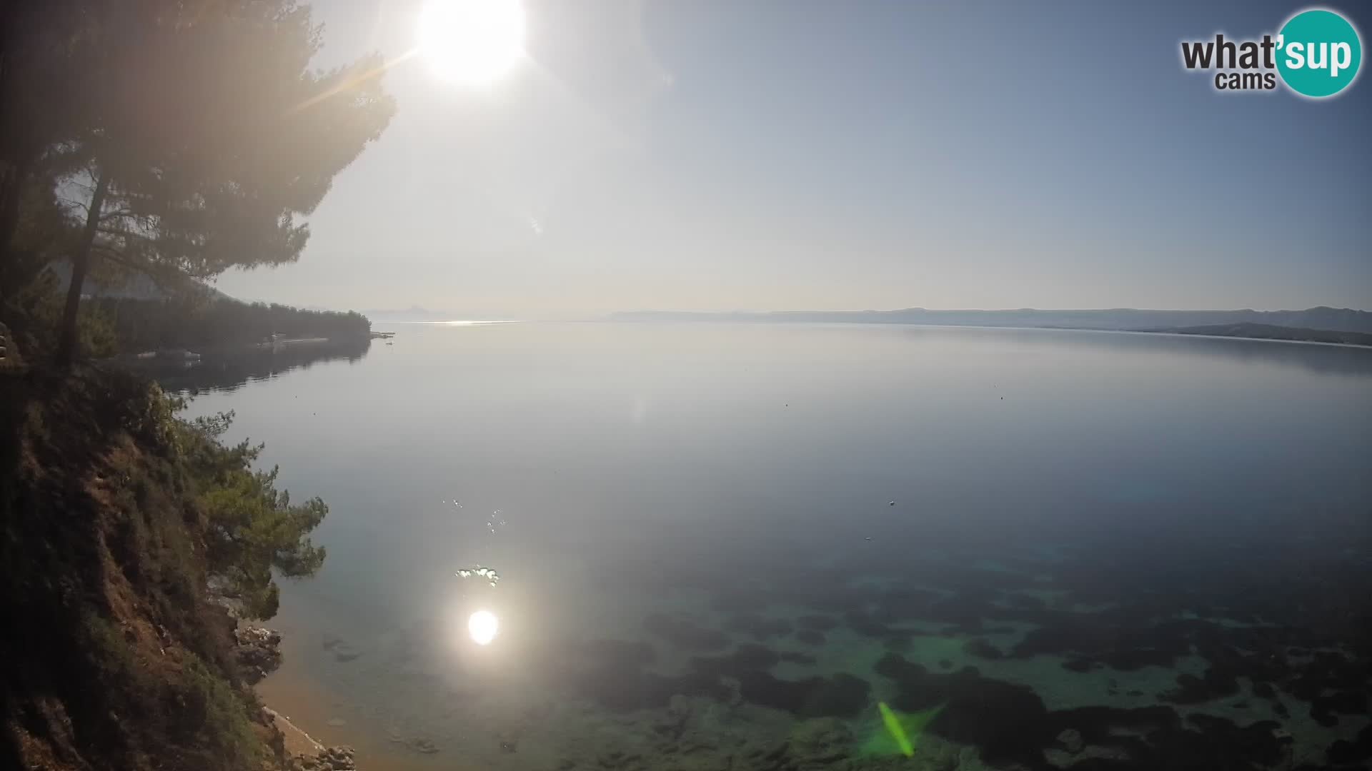 Webcam Potočine Beach Bol – Live View of Borak Beach, Brač Island