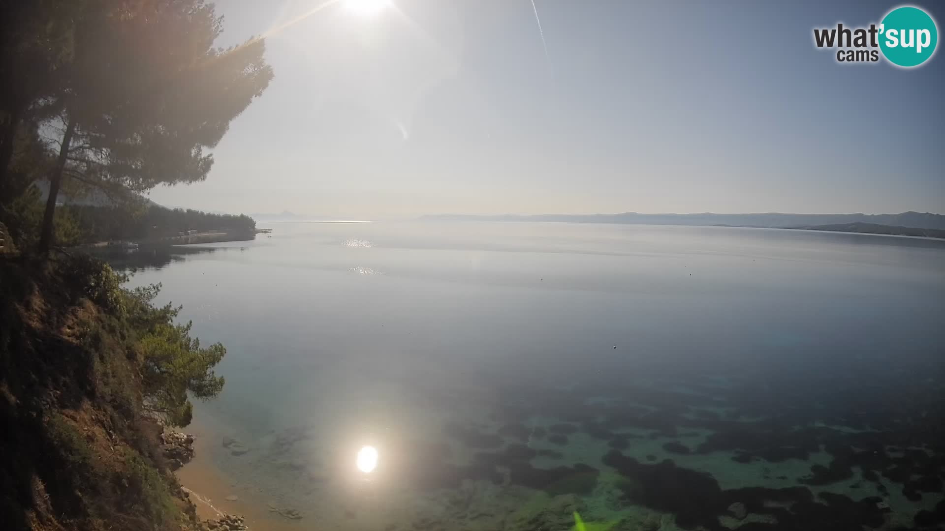 Webcam Potočine Beach Bol – Live View of Borak Beach, Brač Island