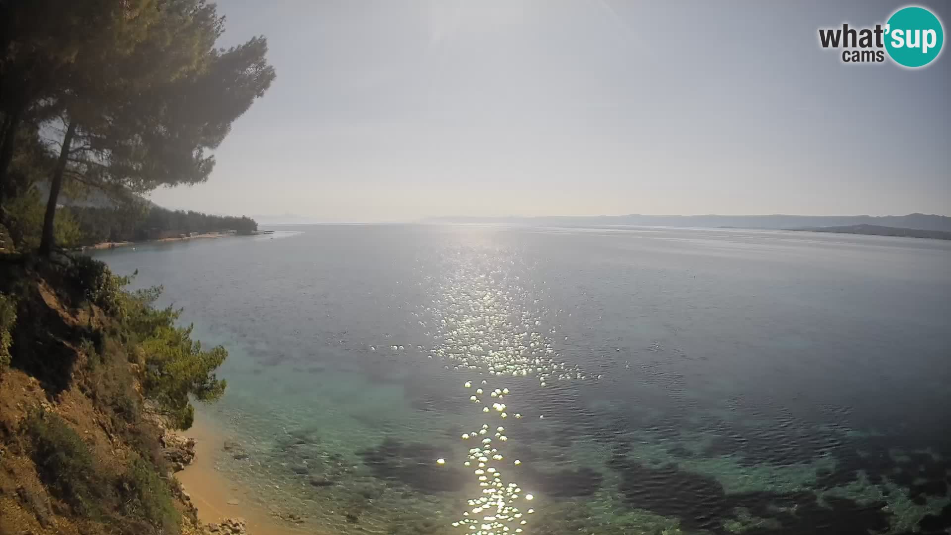 Webcam Potočine Beach Bol – Live View of Borak Beach, Brač Island