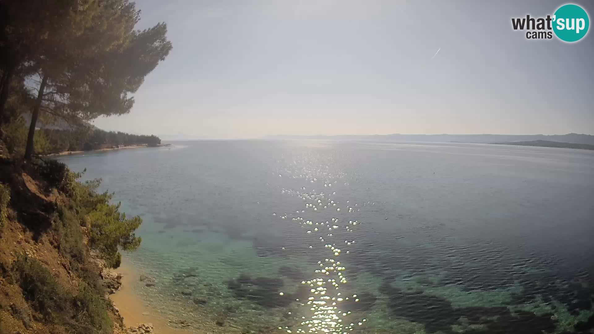 Web kamera Potočine Bol – Pogled uživo na plažu Borak, otok Brač