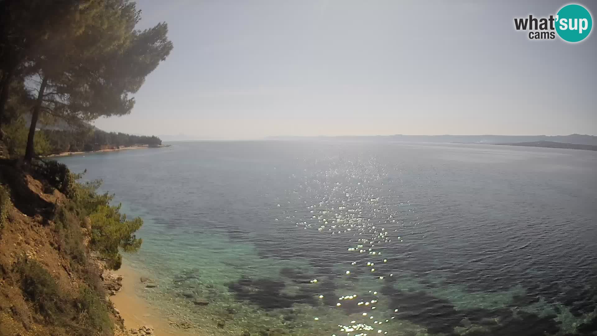 Webcam Potočine Beach Bol – Live View of Borak Beach, Brač Island