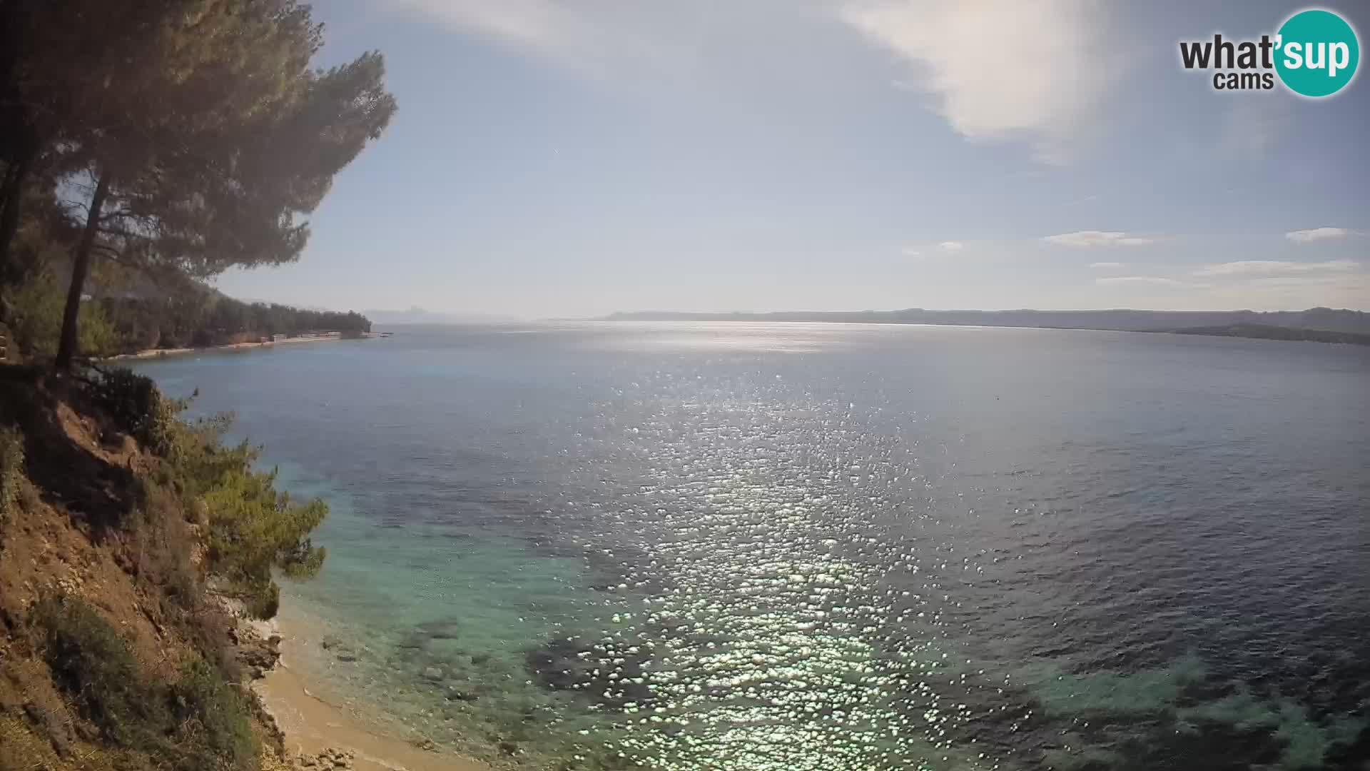 Web kamera Potočine Bol – Pogled uživo na plažu Borak, otok Brač