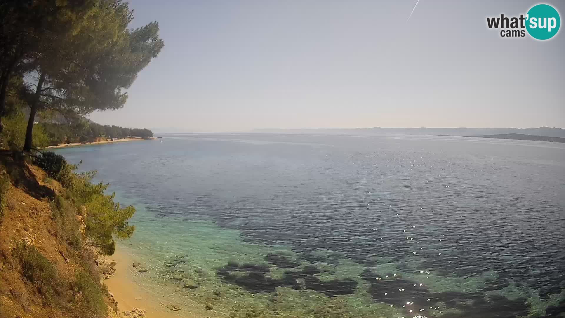 Webcam Potočine Beach Bol – Live View of Borak Beach, Brač Island