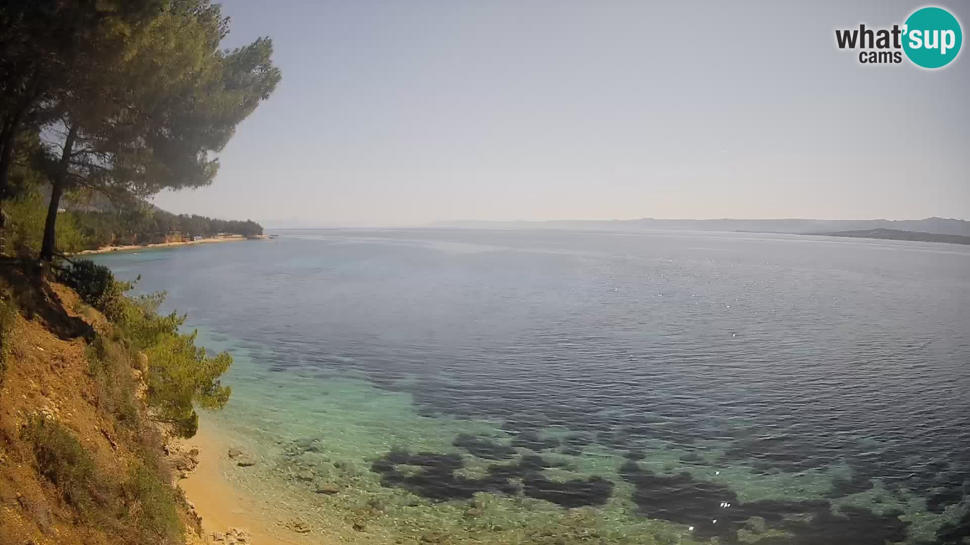 Webcam Strand Potočine Bol – Liveblick auf Borak Beach, Insel Brač
