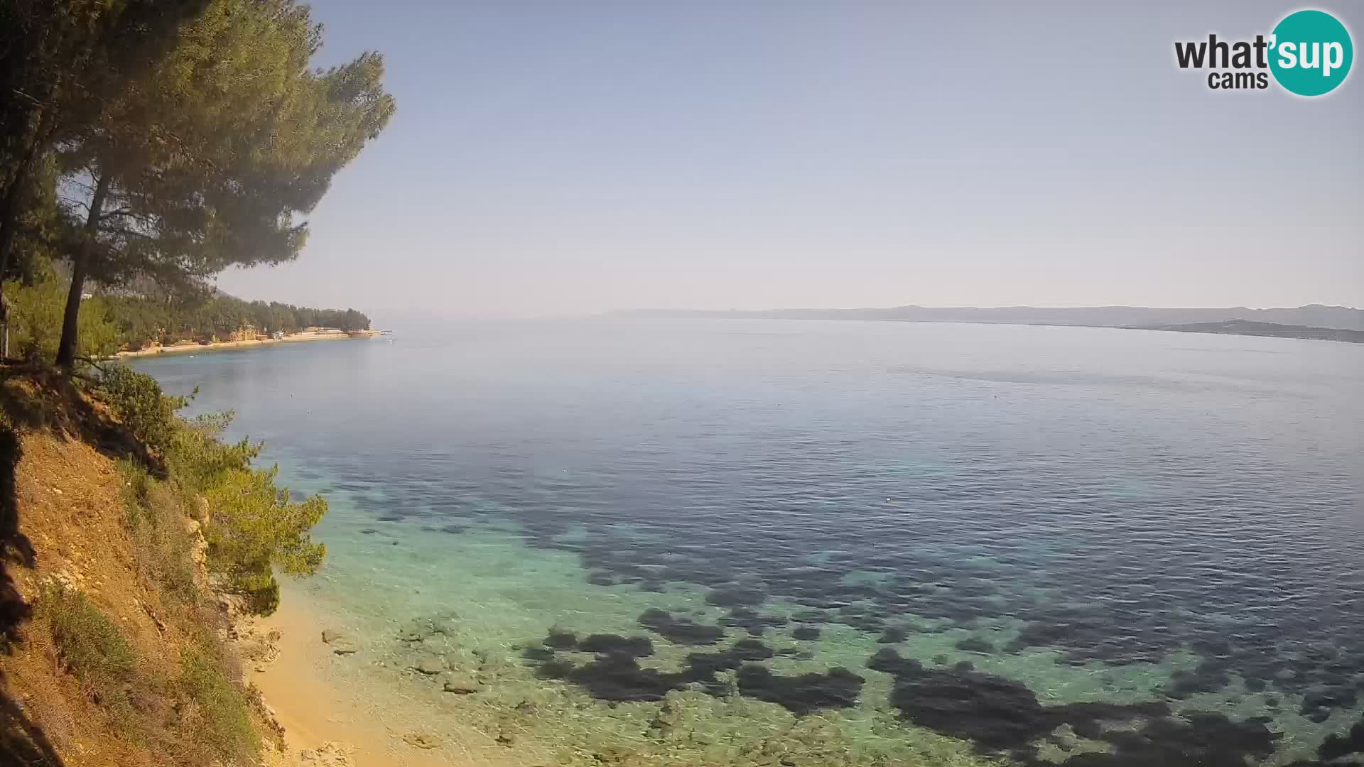 Webcam Strand Potočine Bol – Liveblick auf Borak Beach, Insel Brač