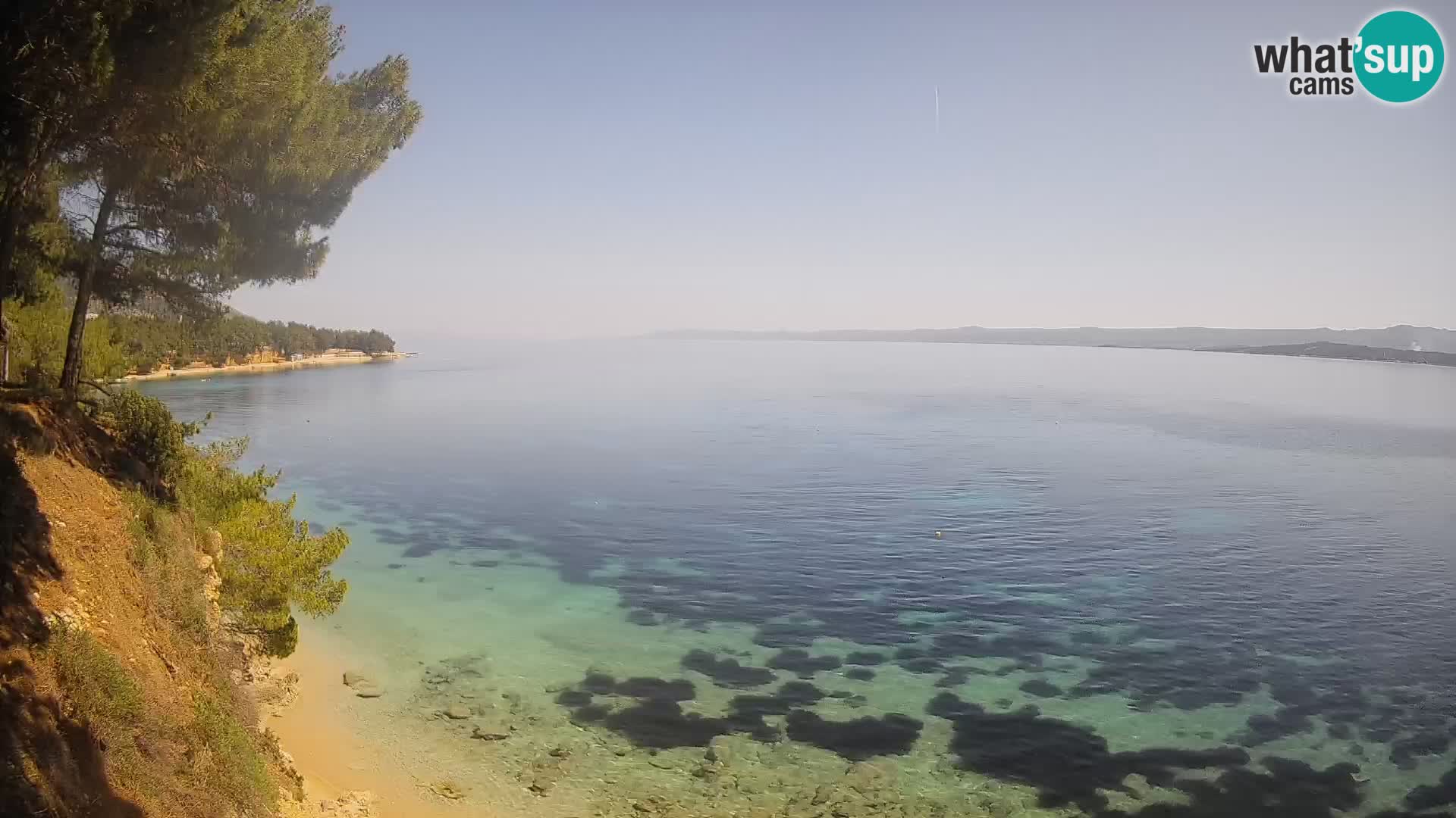 Web kamera Potočine Bol – Pogled uživo na plažu Borak, otok Brač