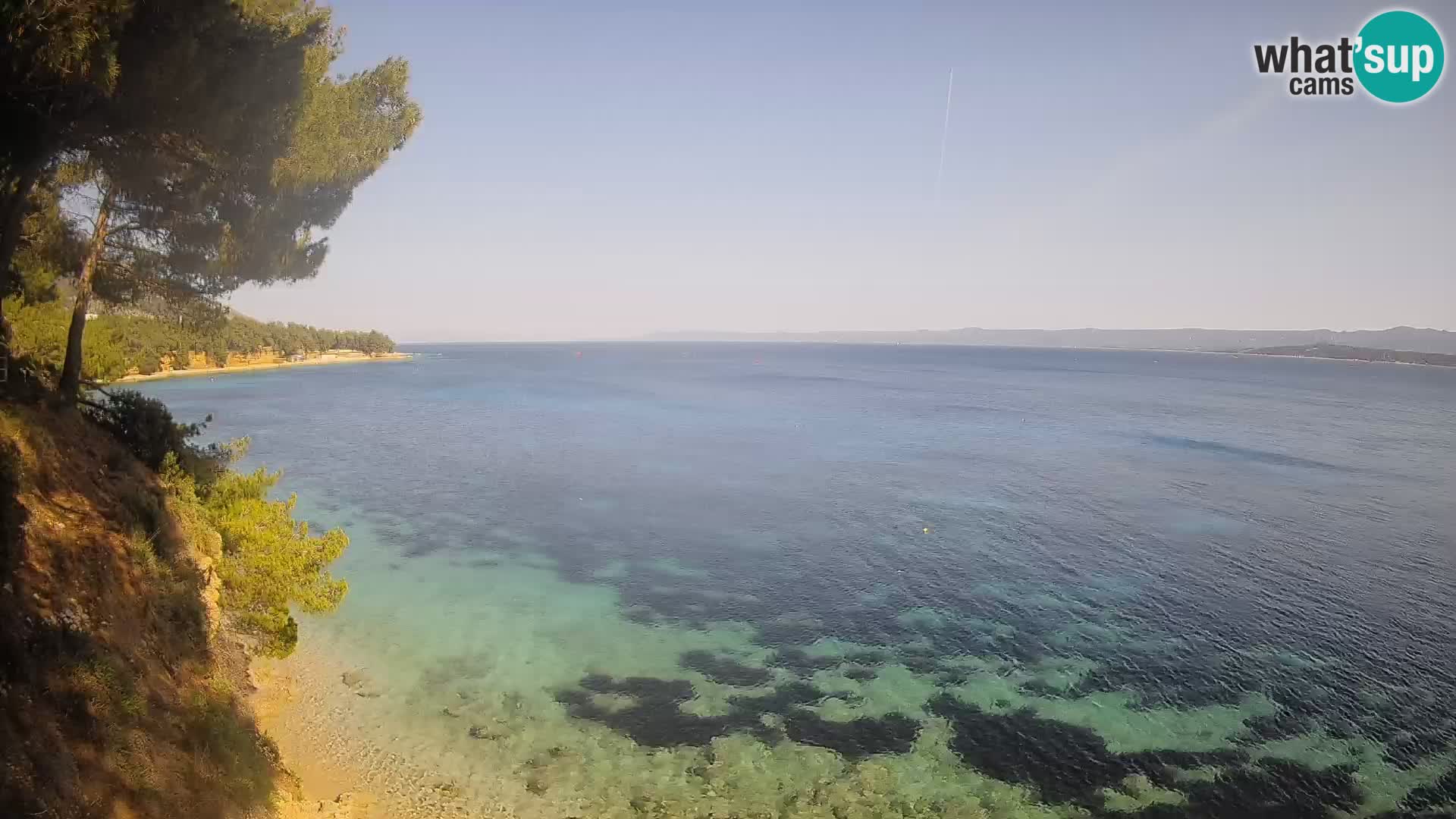 Webcam Potočine Beach Bol – Live View of Borak Beach, Brač Island