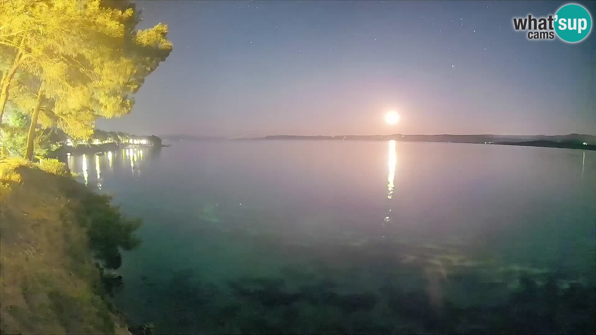 Webcam Spiaggia Potočine Bol – Vista live sulla spiaggia Borak, Isola di Brač