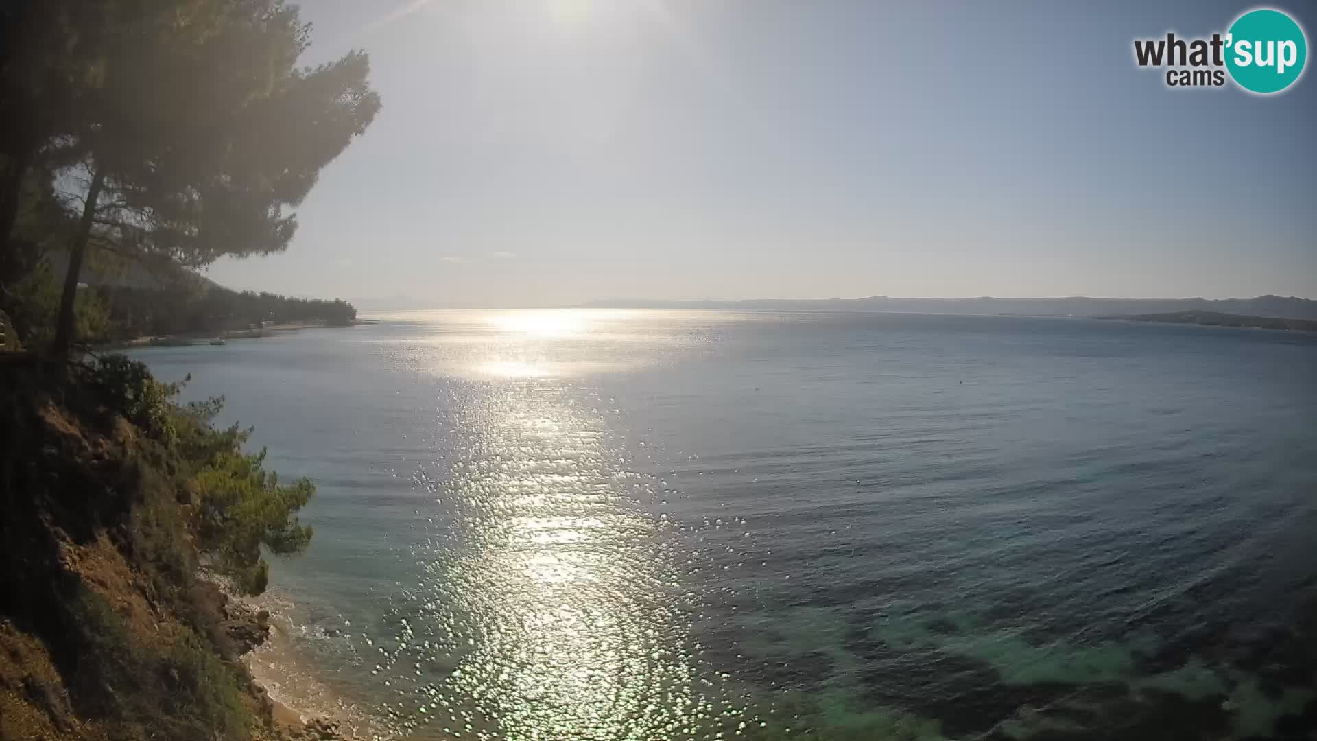 Web kamera Potočine Bol – Pogled uživo na plažu Borak, otok Brač