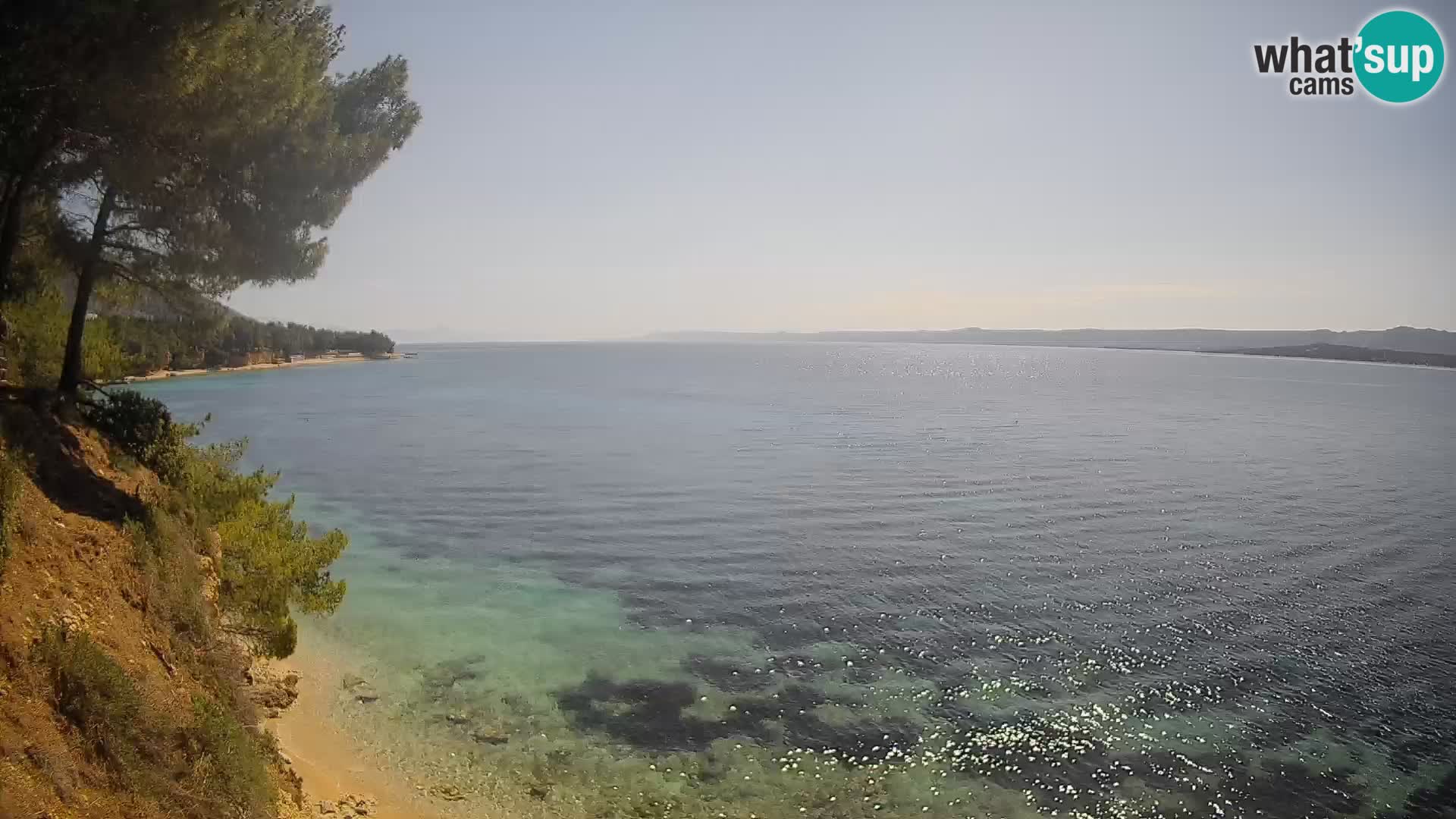 Web kamera Potočine Bol – Pogled uživo na plažu Borak, otok Brač