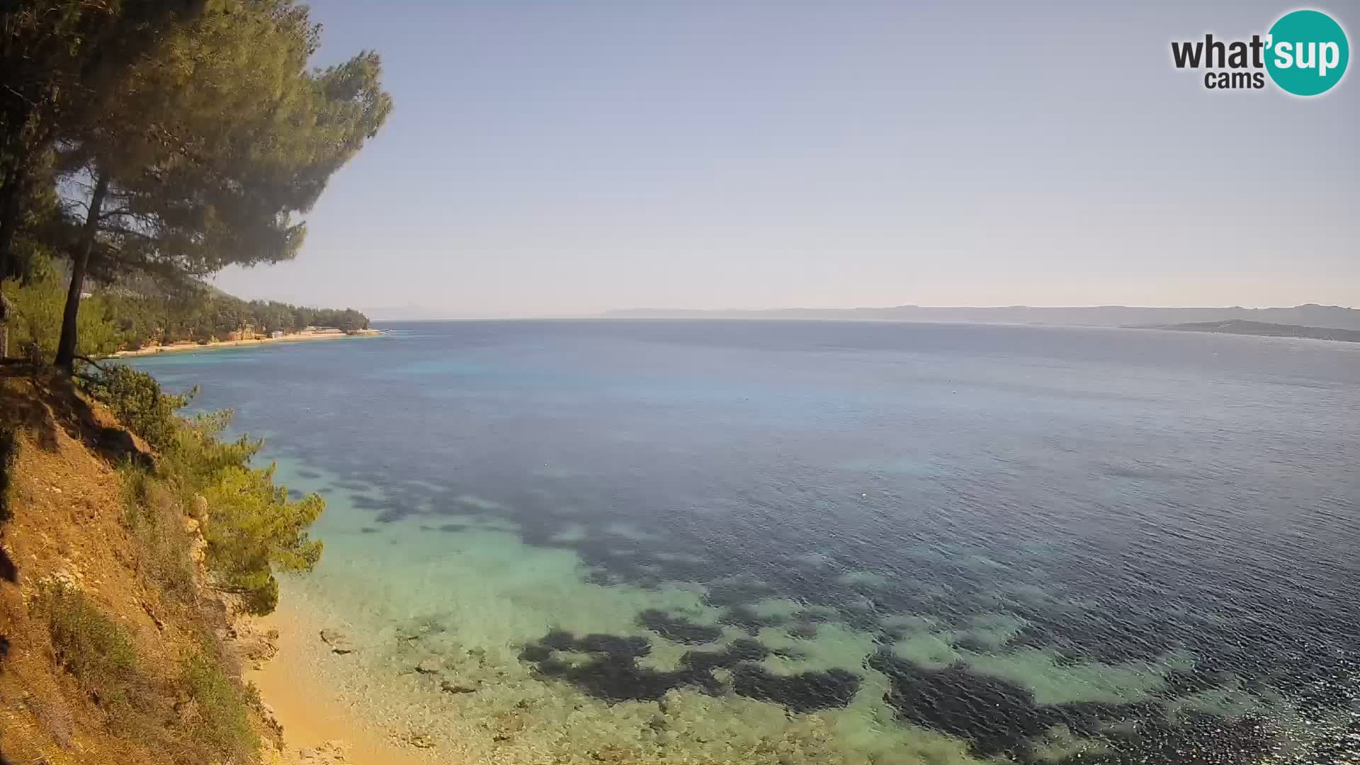 Webcam Strand Potočine Bol – Liveblick auf Borak Beach, Insel Brač