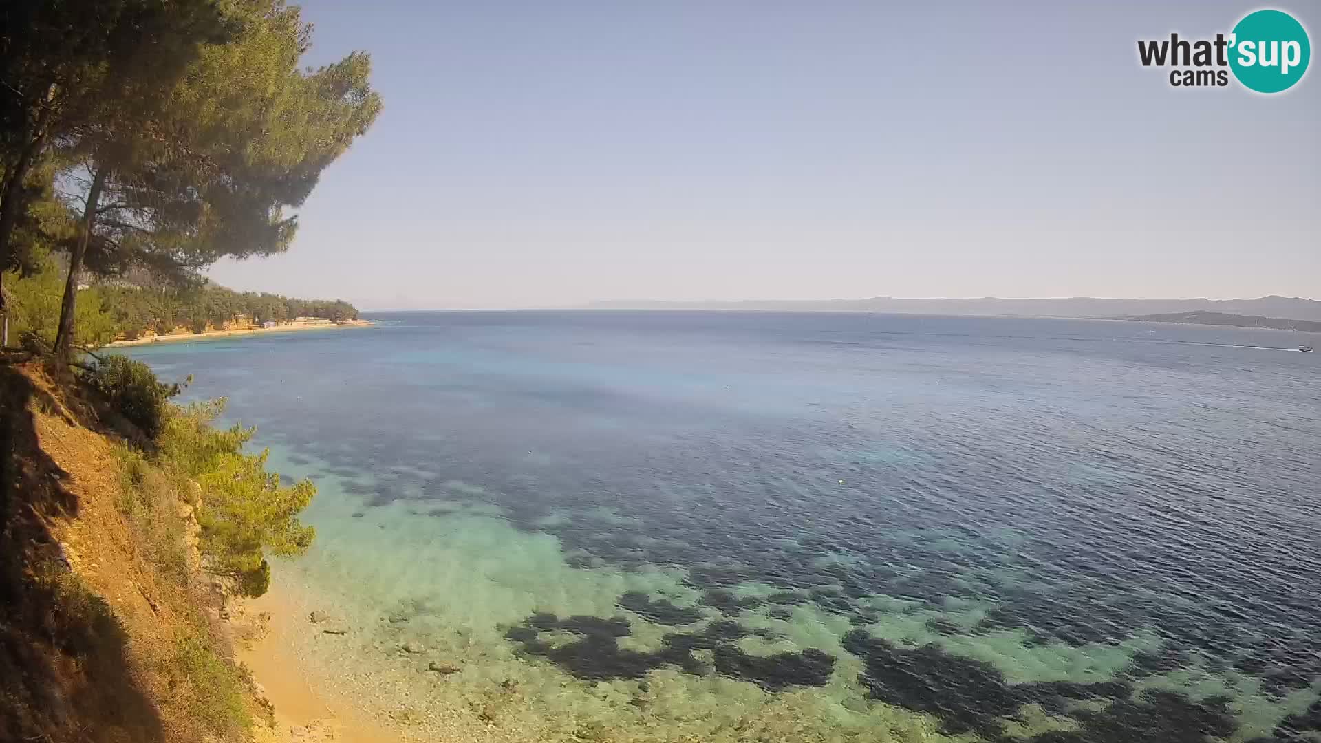 Webcam Playa Potočine Bol – Vista en vivo de Borak Beach, Isla de Brač