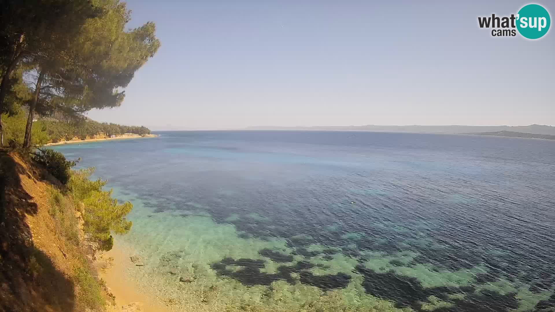Web kamera Potočine Bol – Pogled uživo na plažu Borak, otok Brač