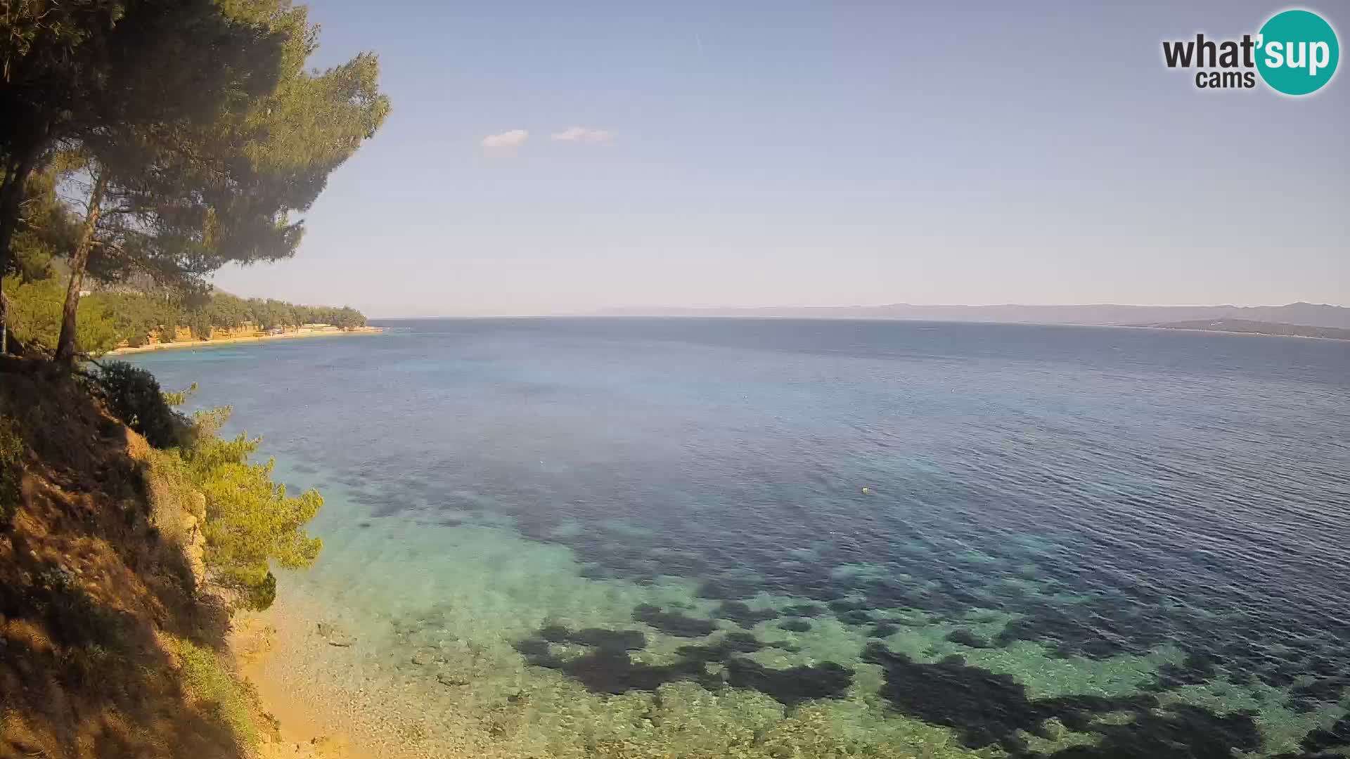 Webcam plage Potočine Bol – Vue en direct sur Borak Beach, île de Brač